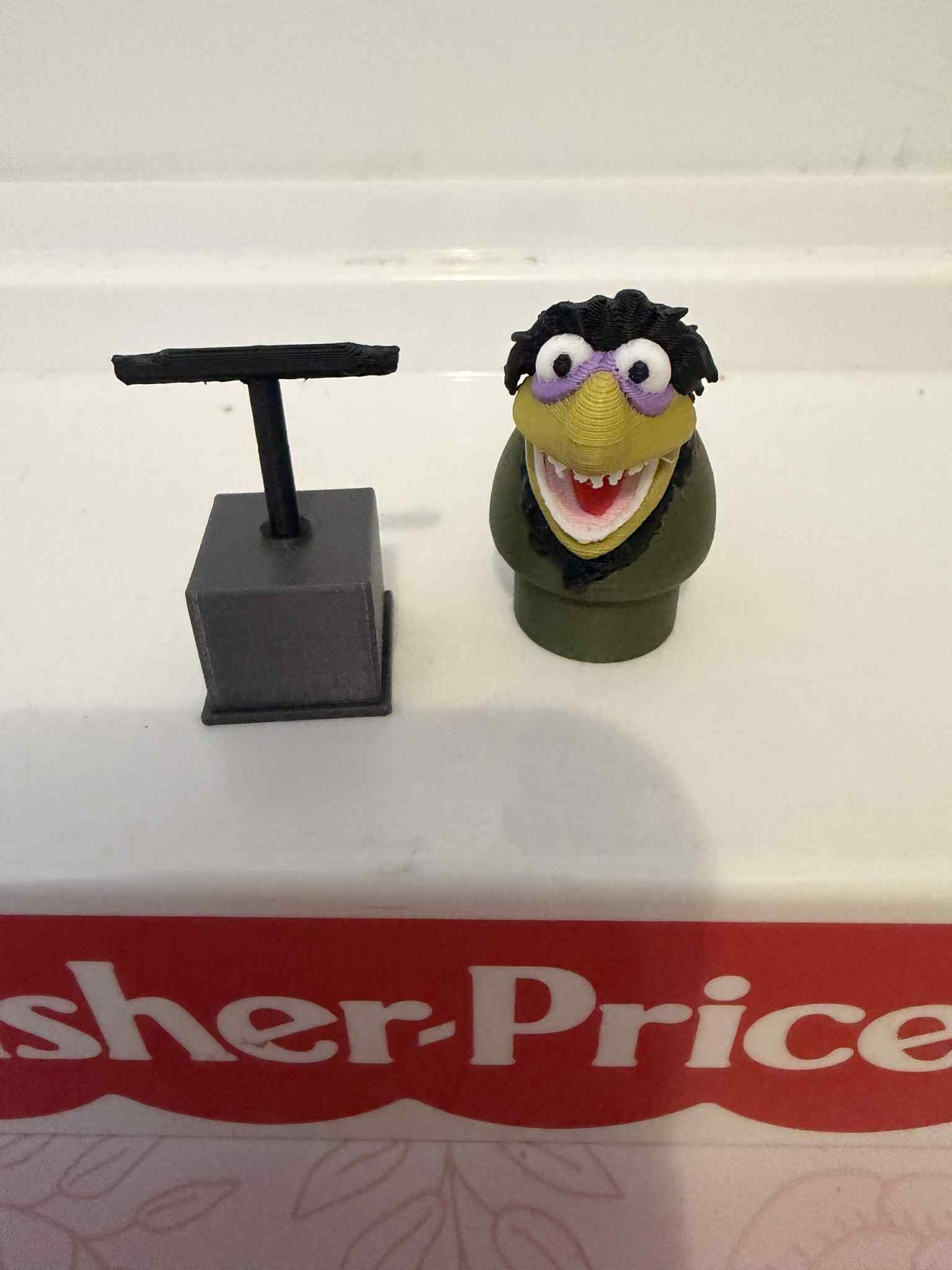 Custom CRAZY HARRY Muppet Figure for Little People Scale