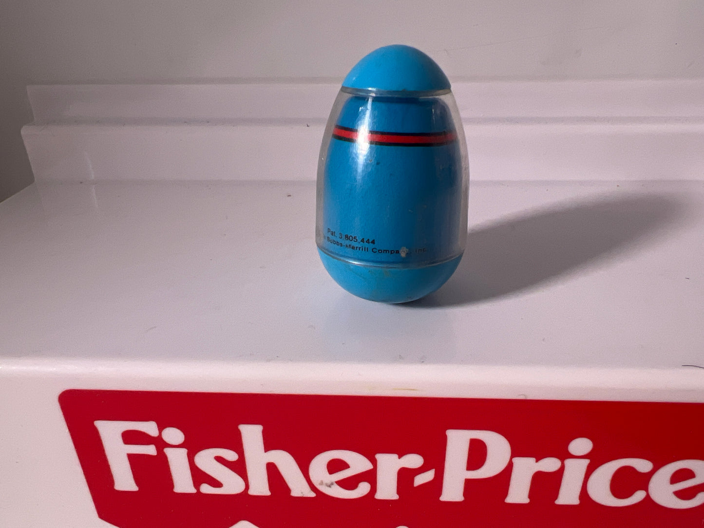 Vintage Blue Camel with Wrinkle Knee Weeble 1970s Toy