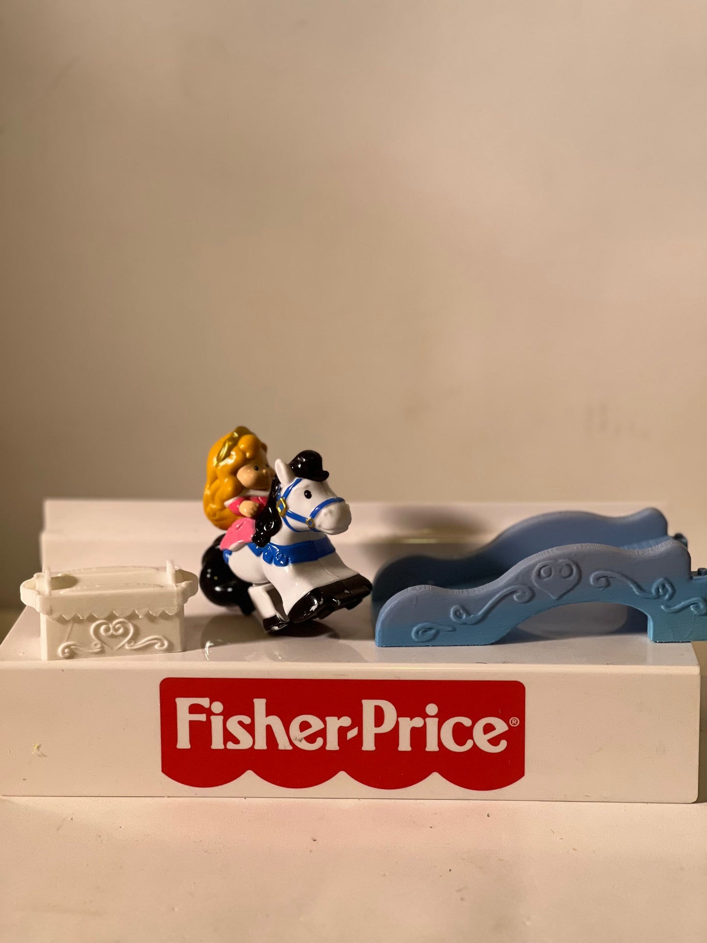 Fisher Price Klip Klop Princess/Pony - Aurora with Custom Ramp and Food Crate