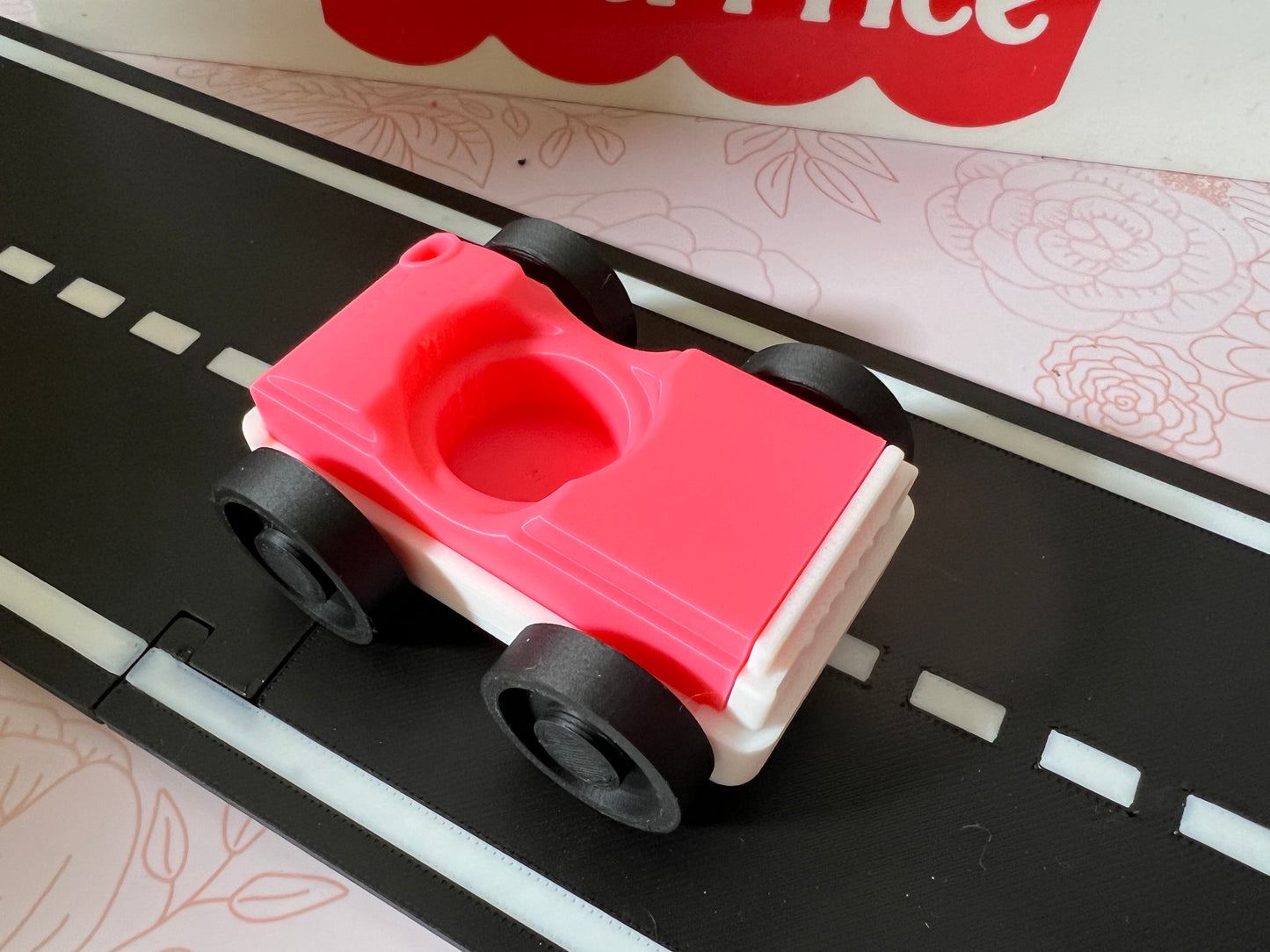 Garage Style Car - White Base with Custom Color Top