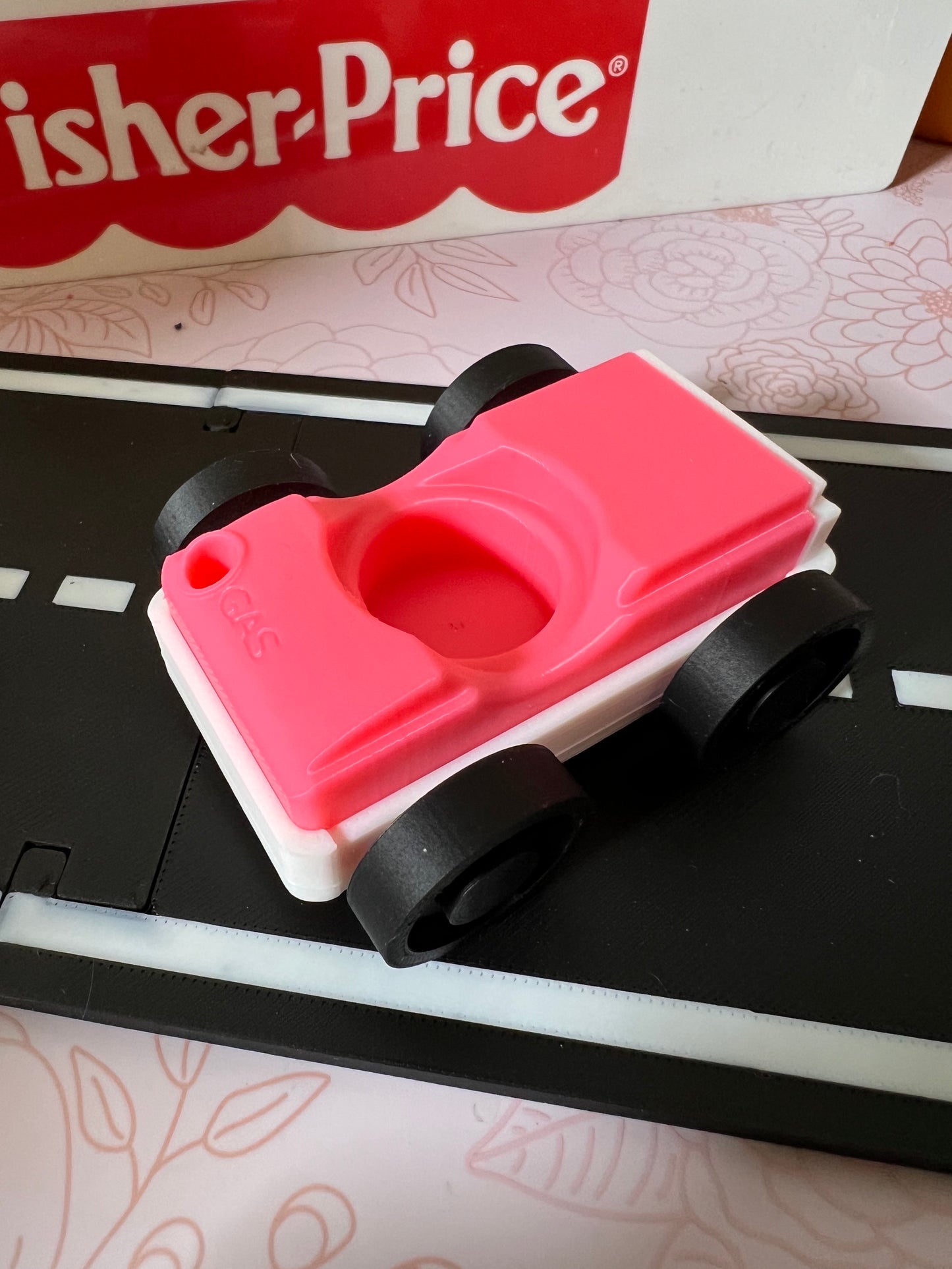Garage Style Car - White Base with Custom Color Top