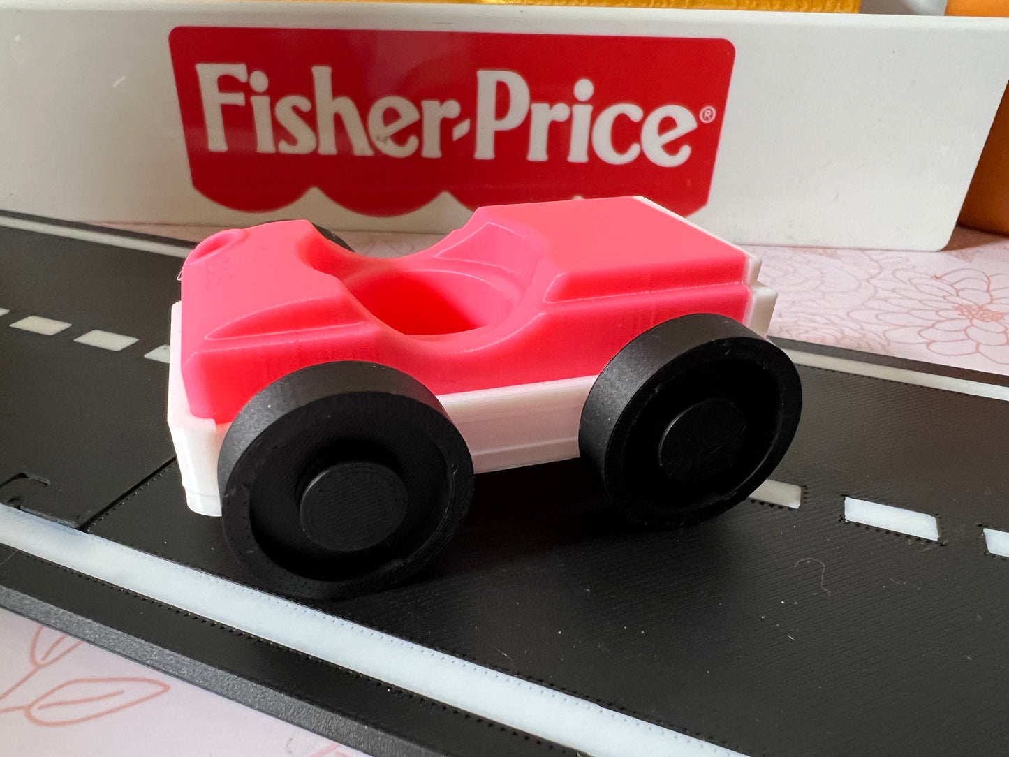Garage Style Car - White Base with Custom Color Top
