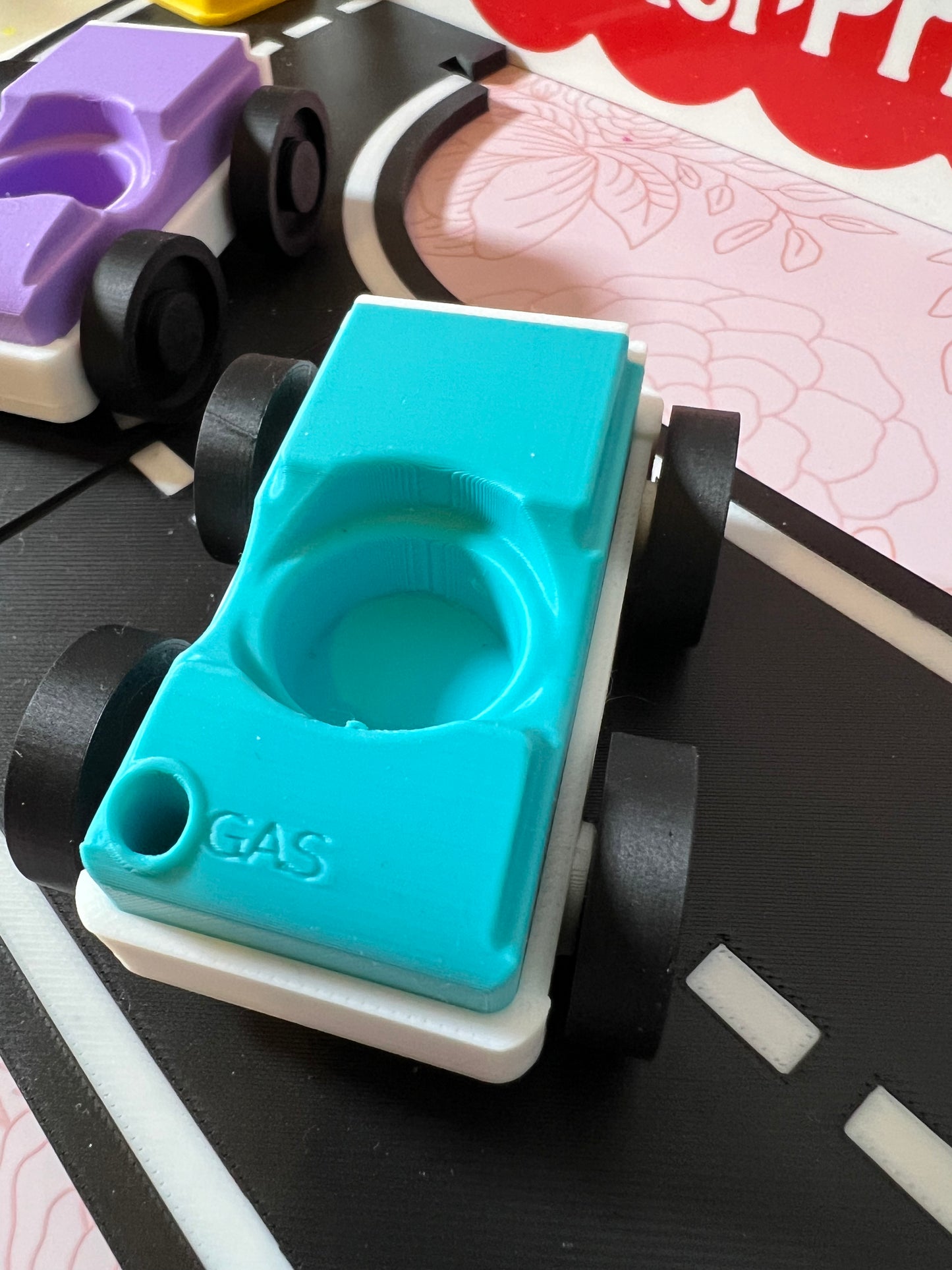 Garage Style Car - White Base with Custom Color Top