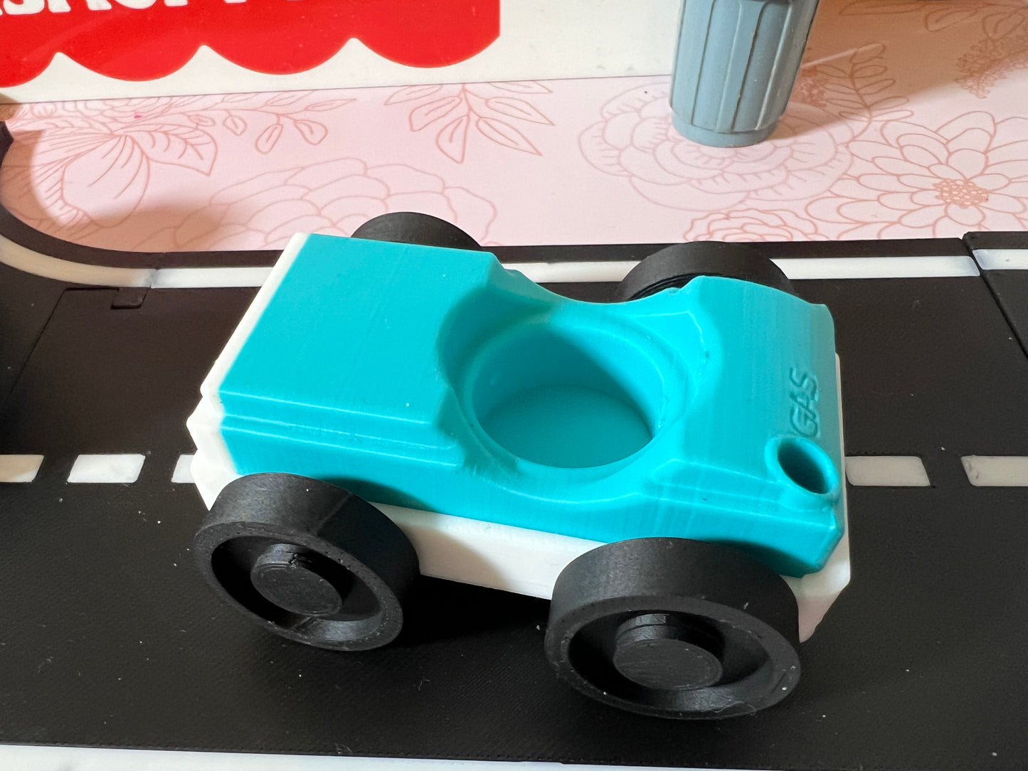 Garage Style Car - White Base with Custom Color Top