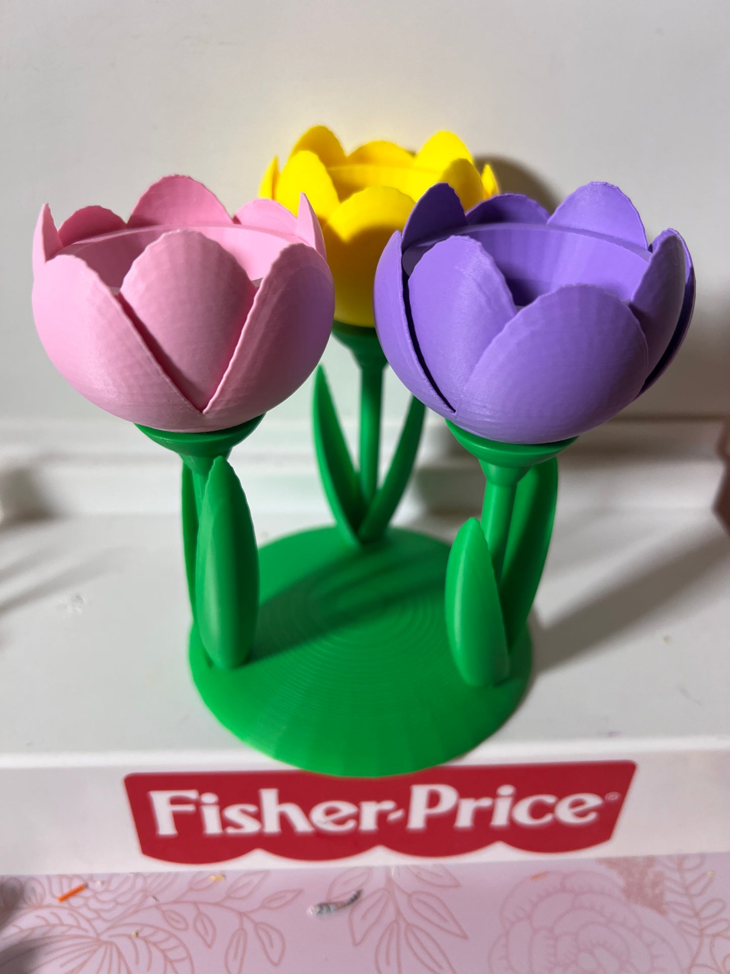 Easter Tulip Display Stand – Vintage Little People Scale