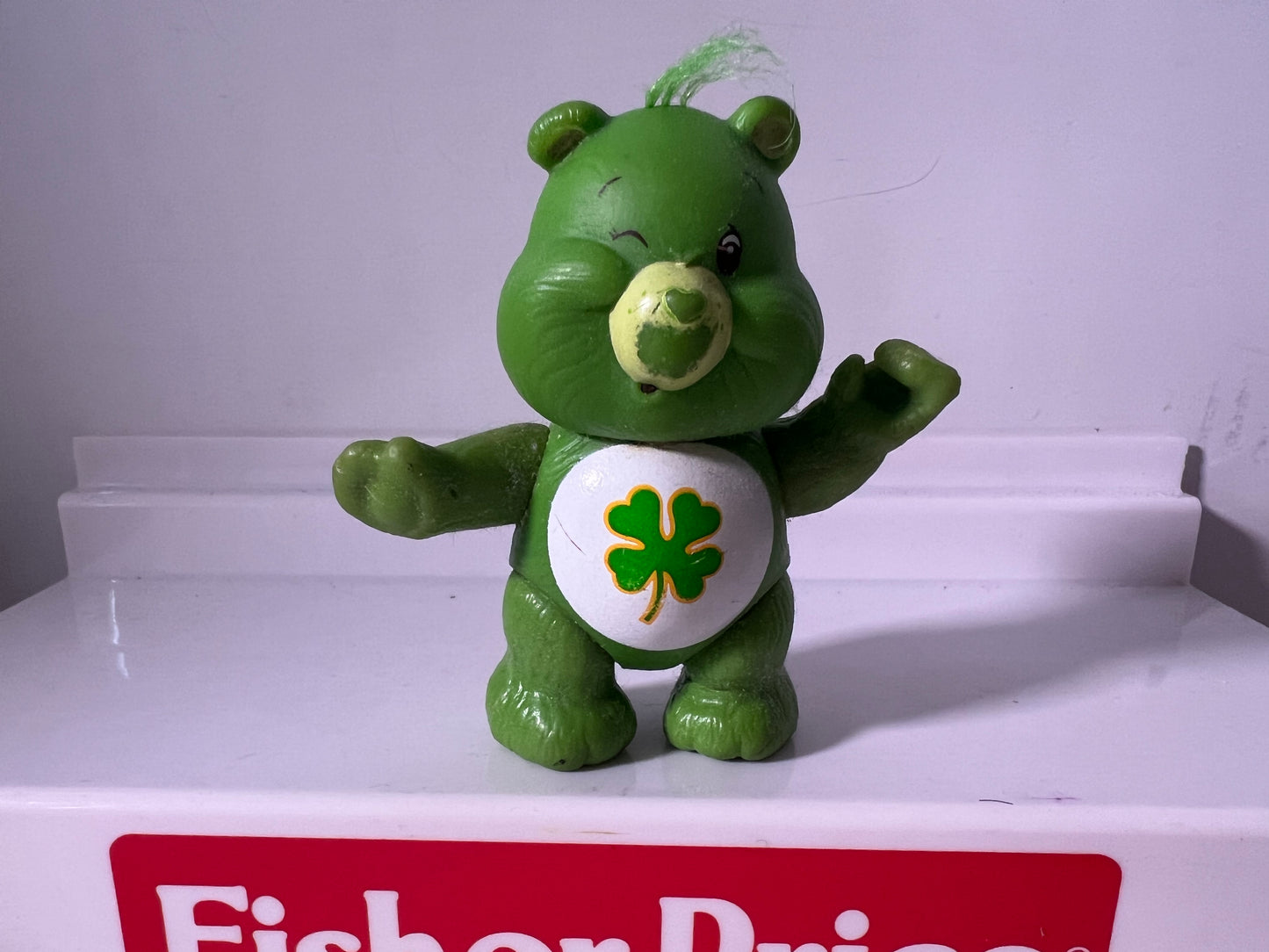 1980's Carebear Figure - Good Luck Bear