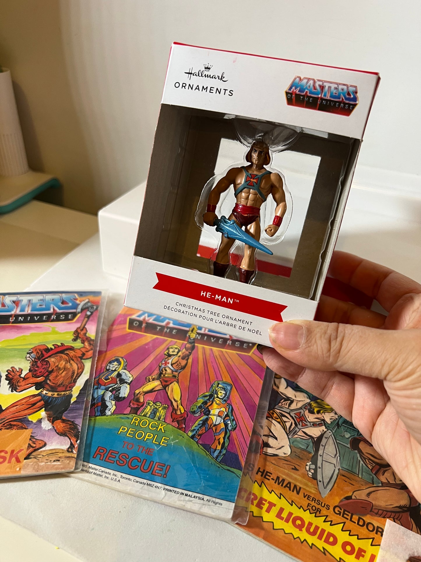 Hallmark HE-MAN Ornament w Mini Comics Lot