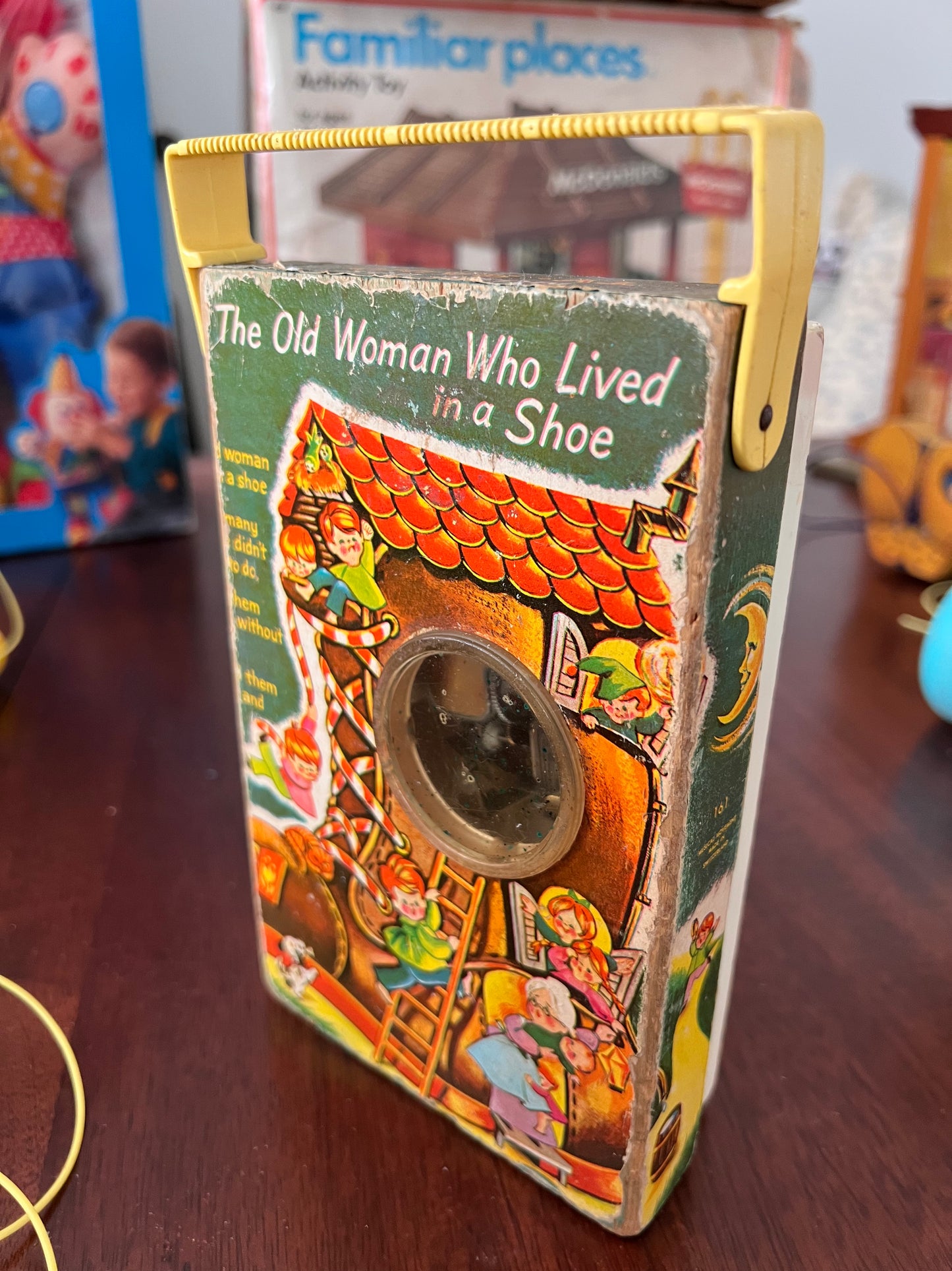 Vintage Fisher Price Music Radio - Woman Who Lived in a Shoe