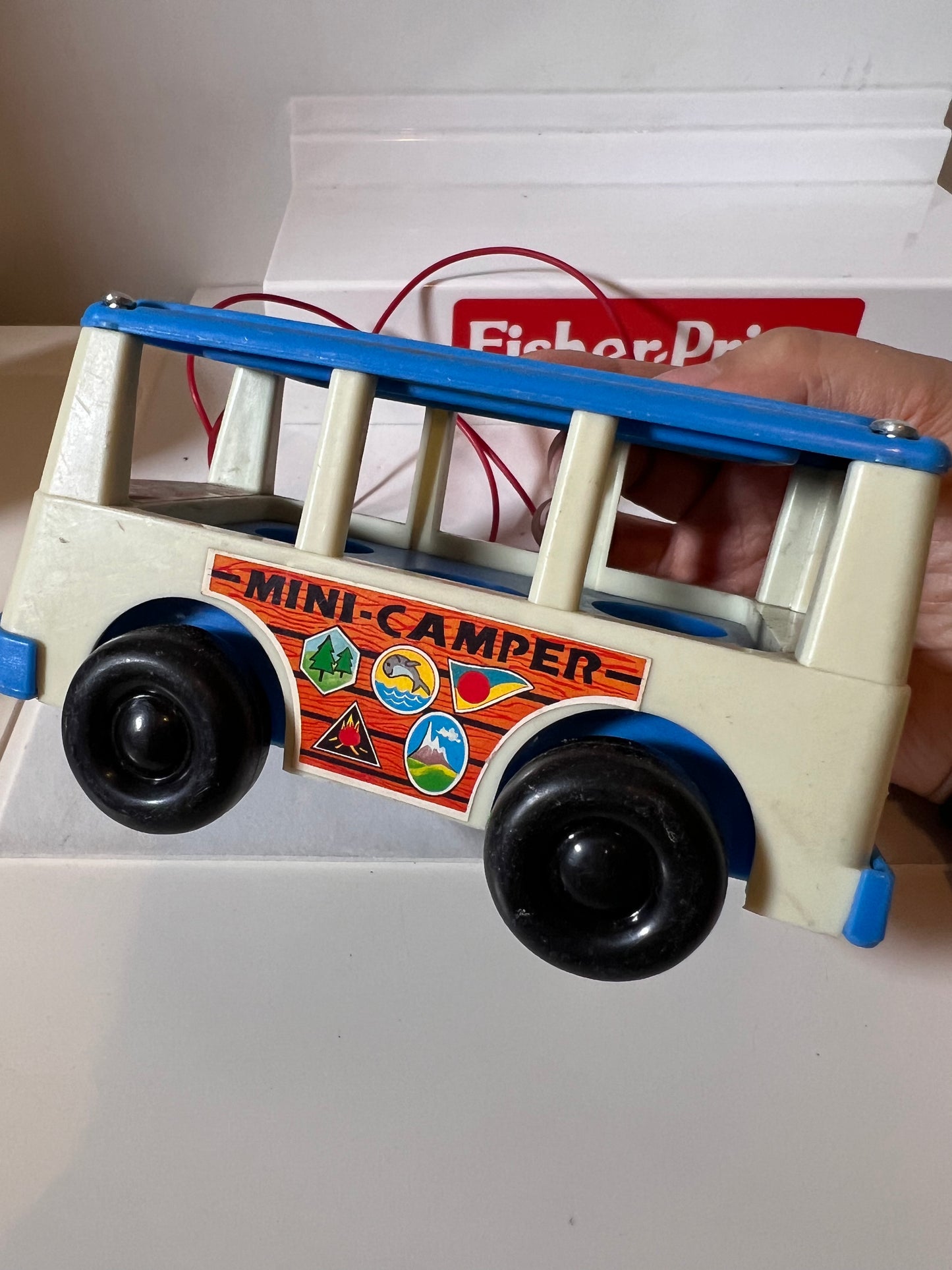 Original Jugetes Perquin (JP) Blue Mini Camper Bus