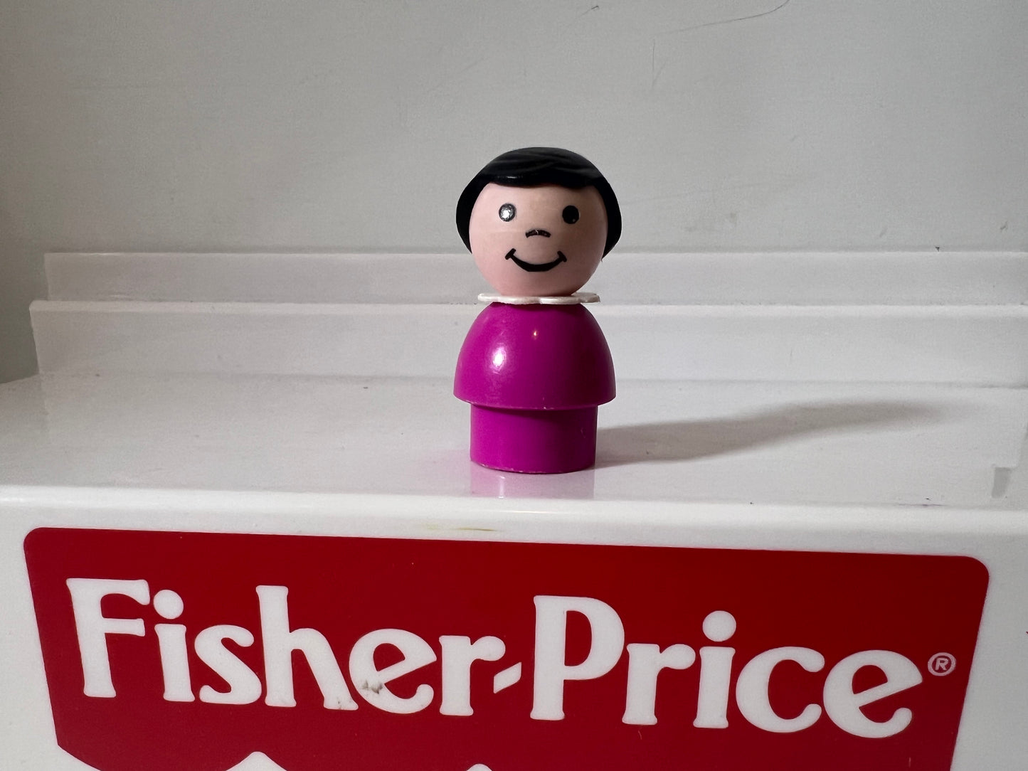 HTF Original FP Purple/Pink Girl w Black Hair