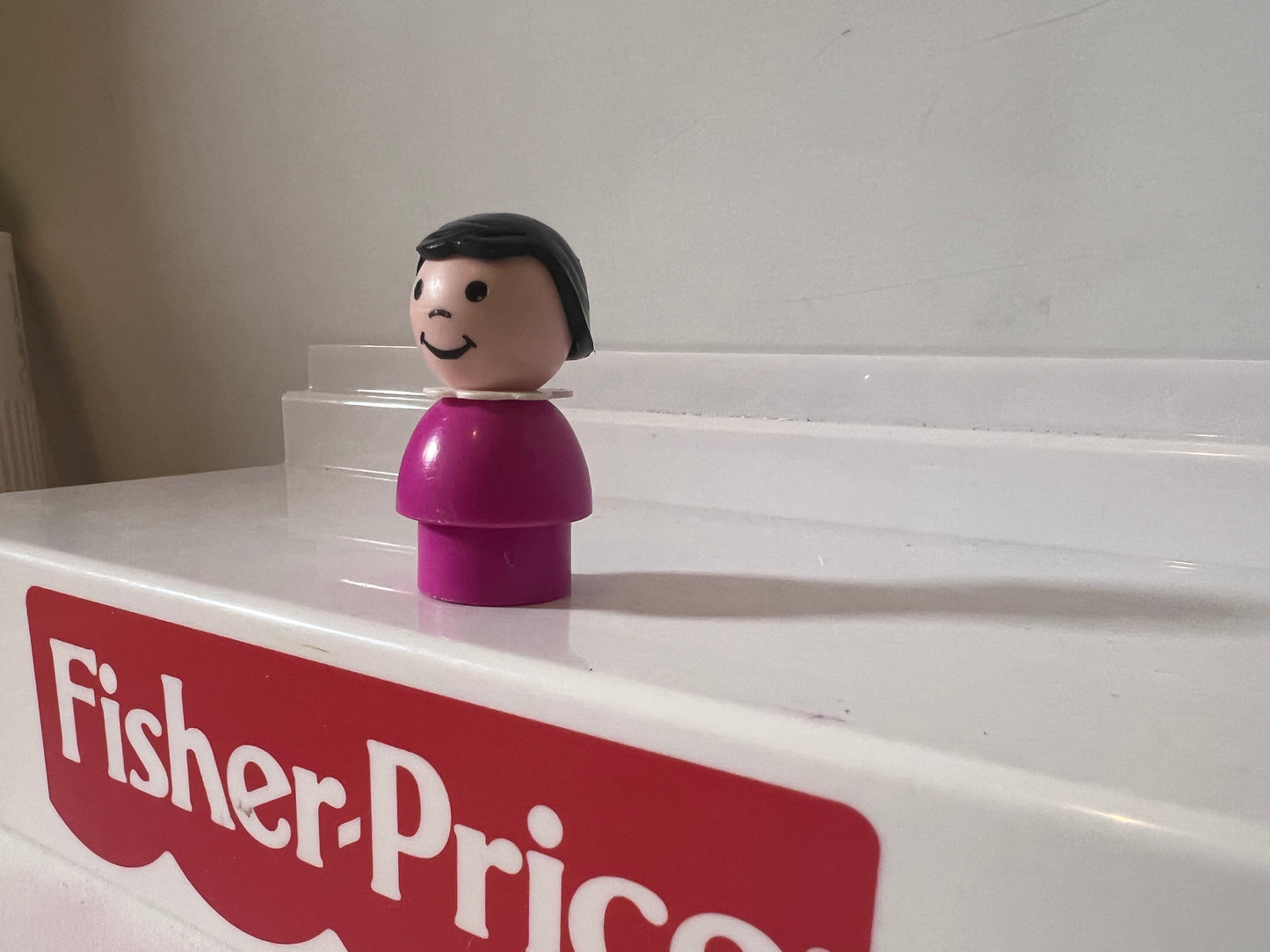 HTF Original FP Purple/Pink Girl w Black Hair