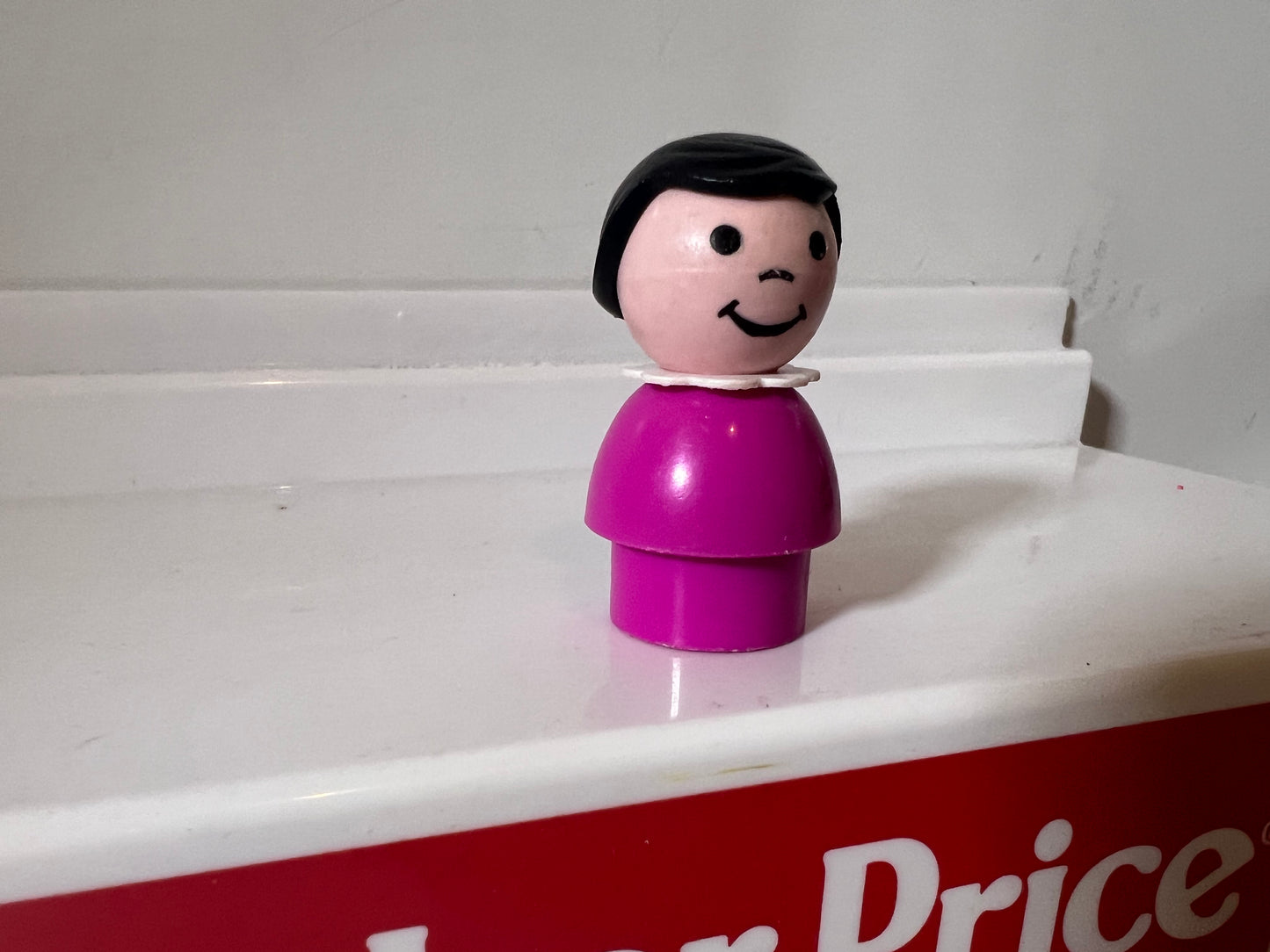 HTF Original FP Purple/Pink Girl w Black Hair