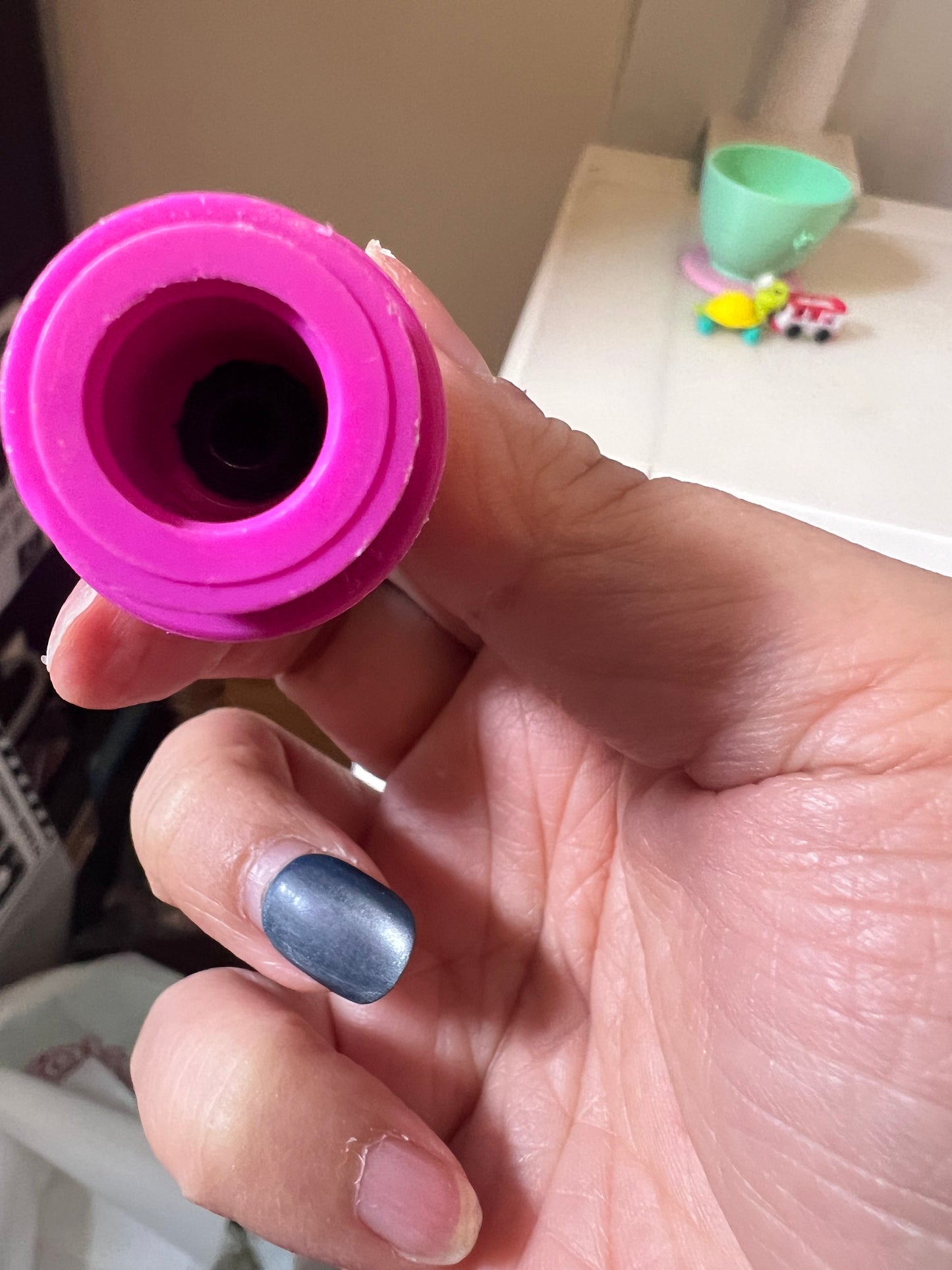 HTF Original FP Purple/Pink Girl w Black Hair
