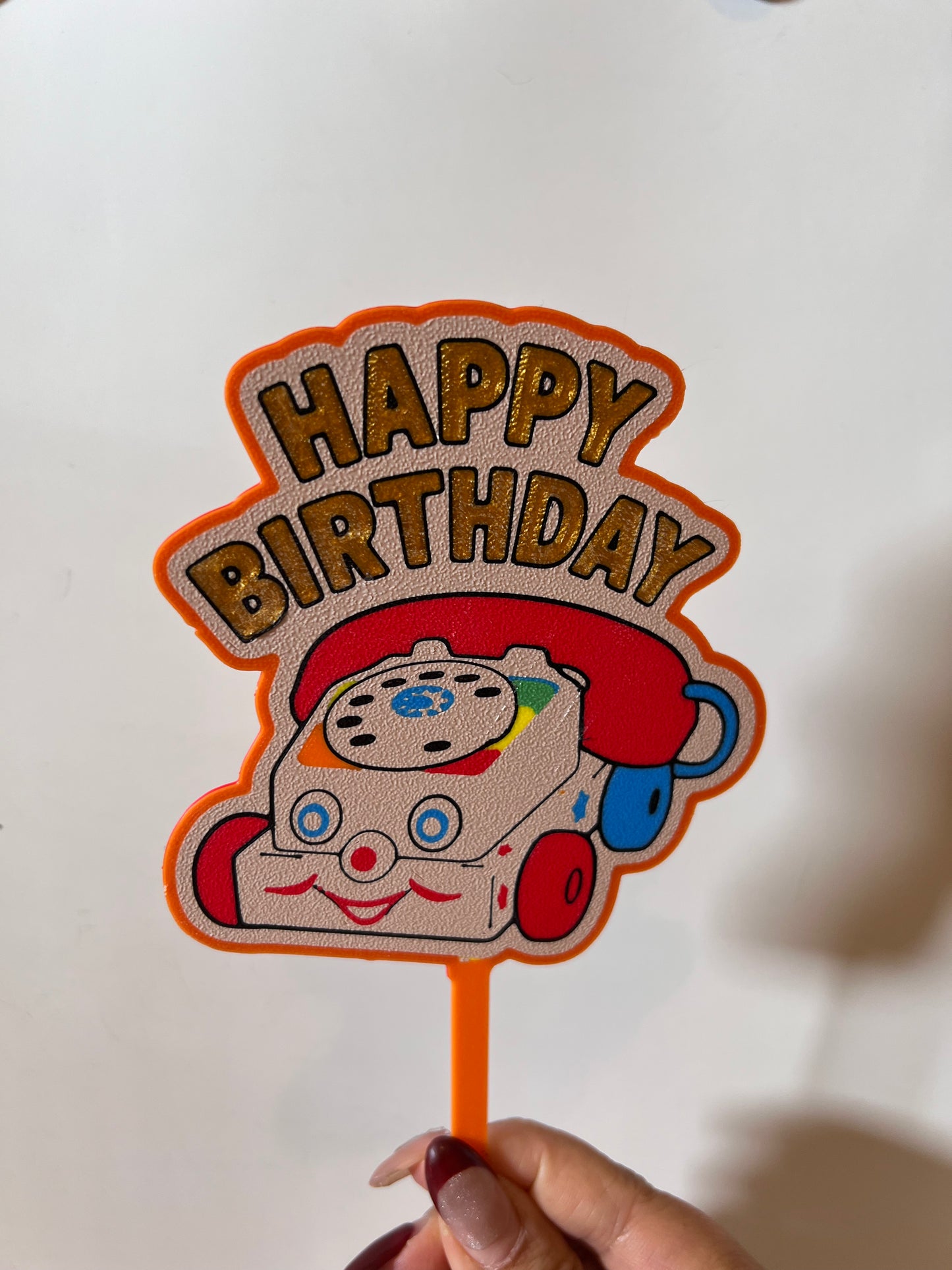 Chatter Phone Birthday Cake Topper