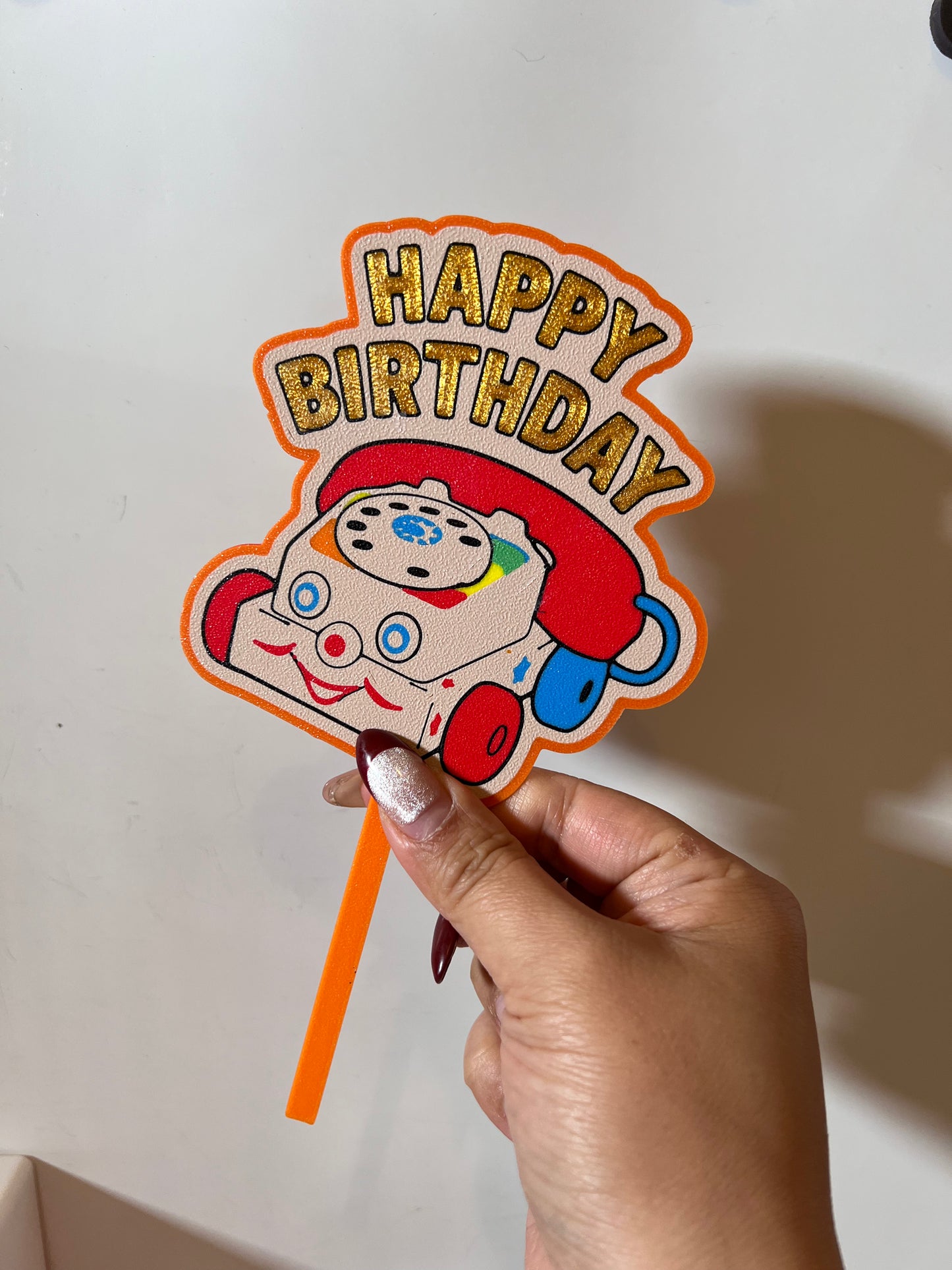 Chatter Phone Birthday Cake Topper
