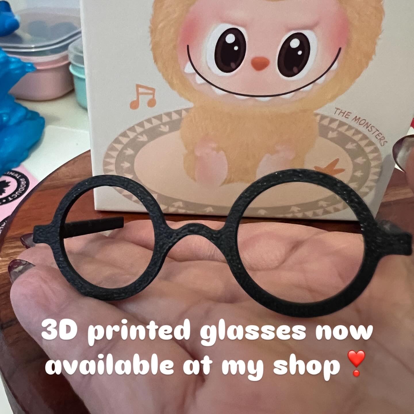 Labubu Accessory - 3D printed Glasses (circle)