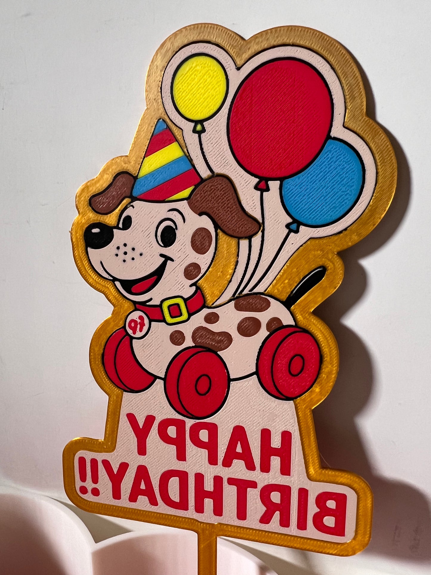 Fisher Price Snoppy Pullie Birthday Cake Topper