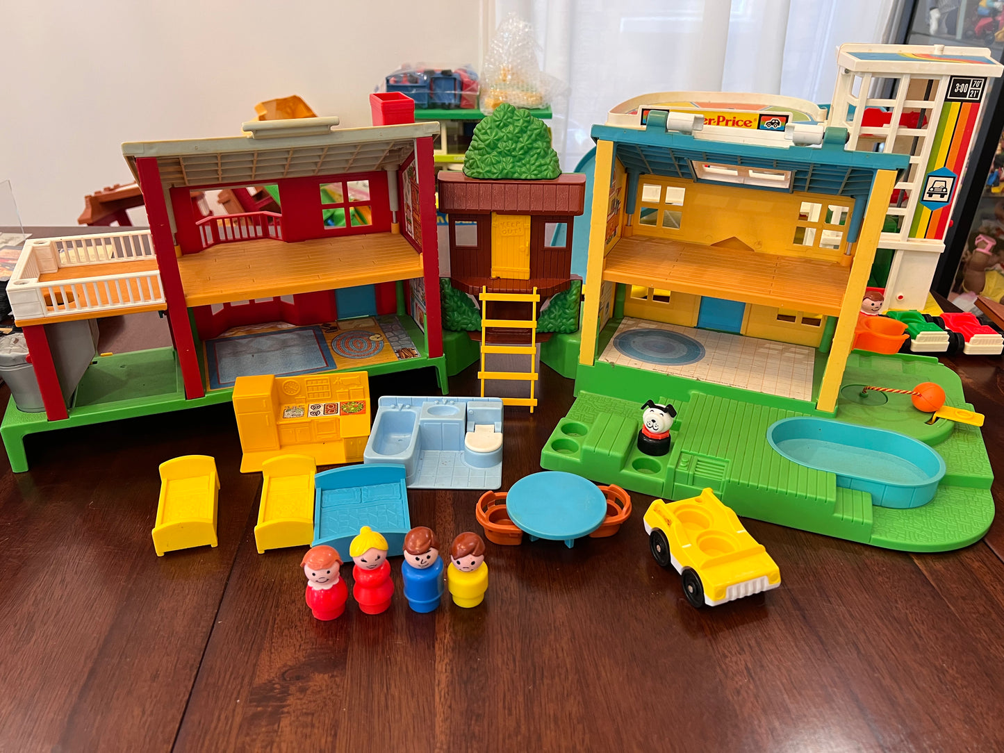 HTF Vintage Little People Neighborhood #2551 COMPLETE w ORIG TREE HOUSE