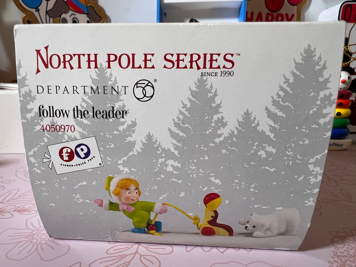 New in Box Fisher Price North Pole Dept 56 Miniature - Follow the Leader