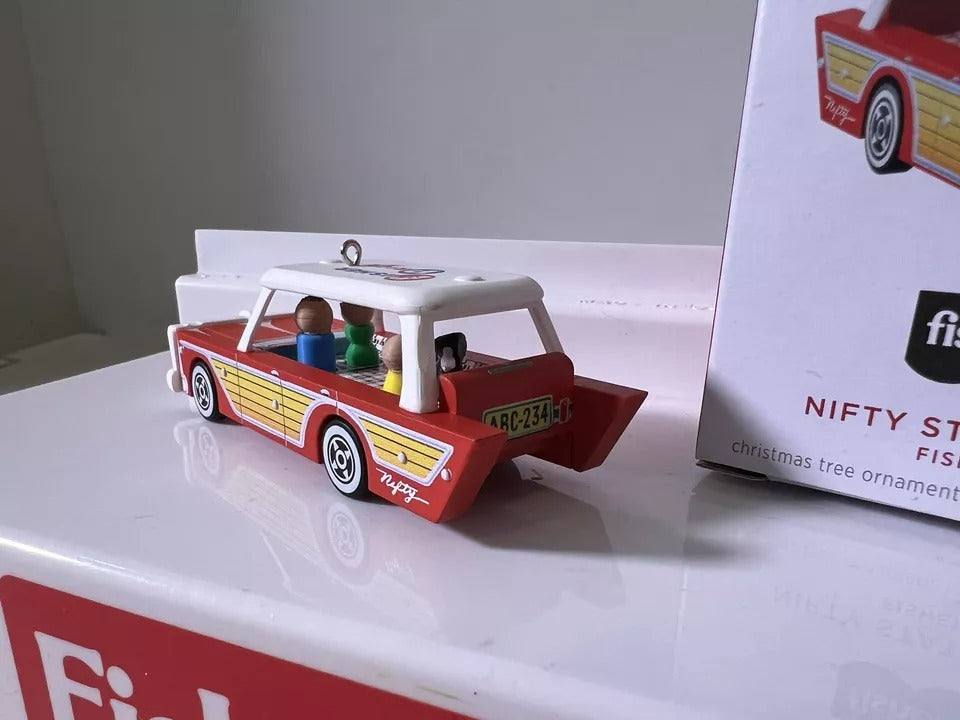 Fisher Price Nifty Station Wagon Ornament - Mini Family
