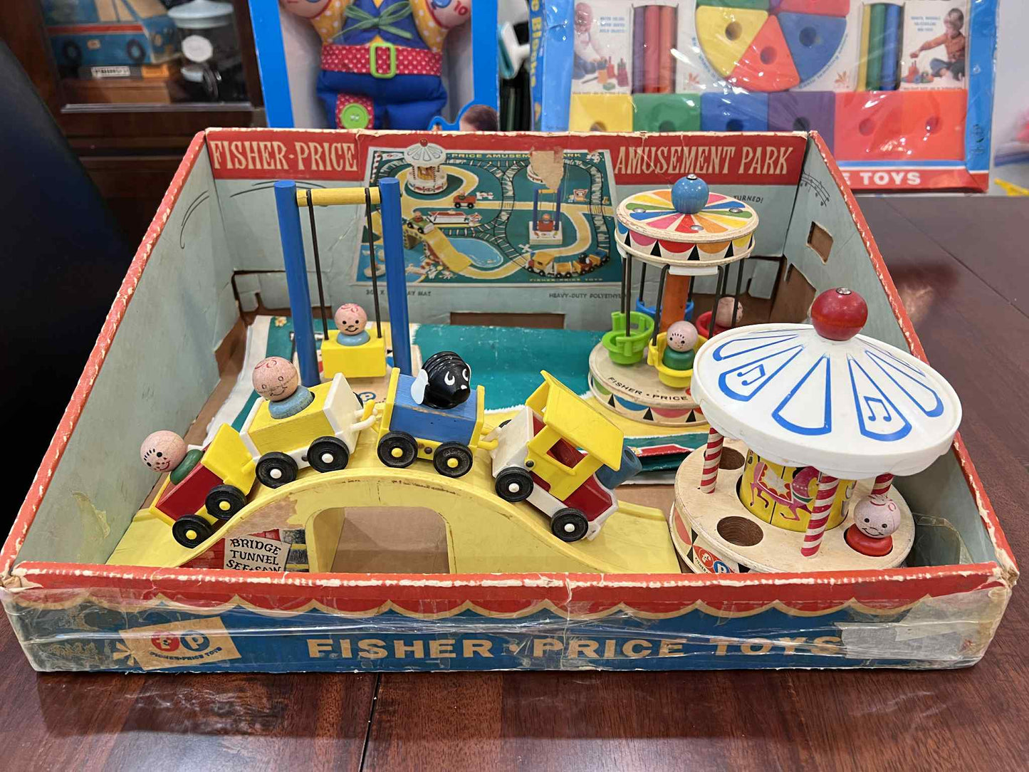 HTF Amusement Park w Bottom Box NEAR COMPLETE