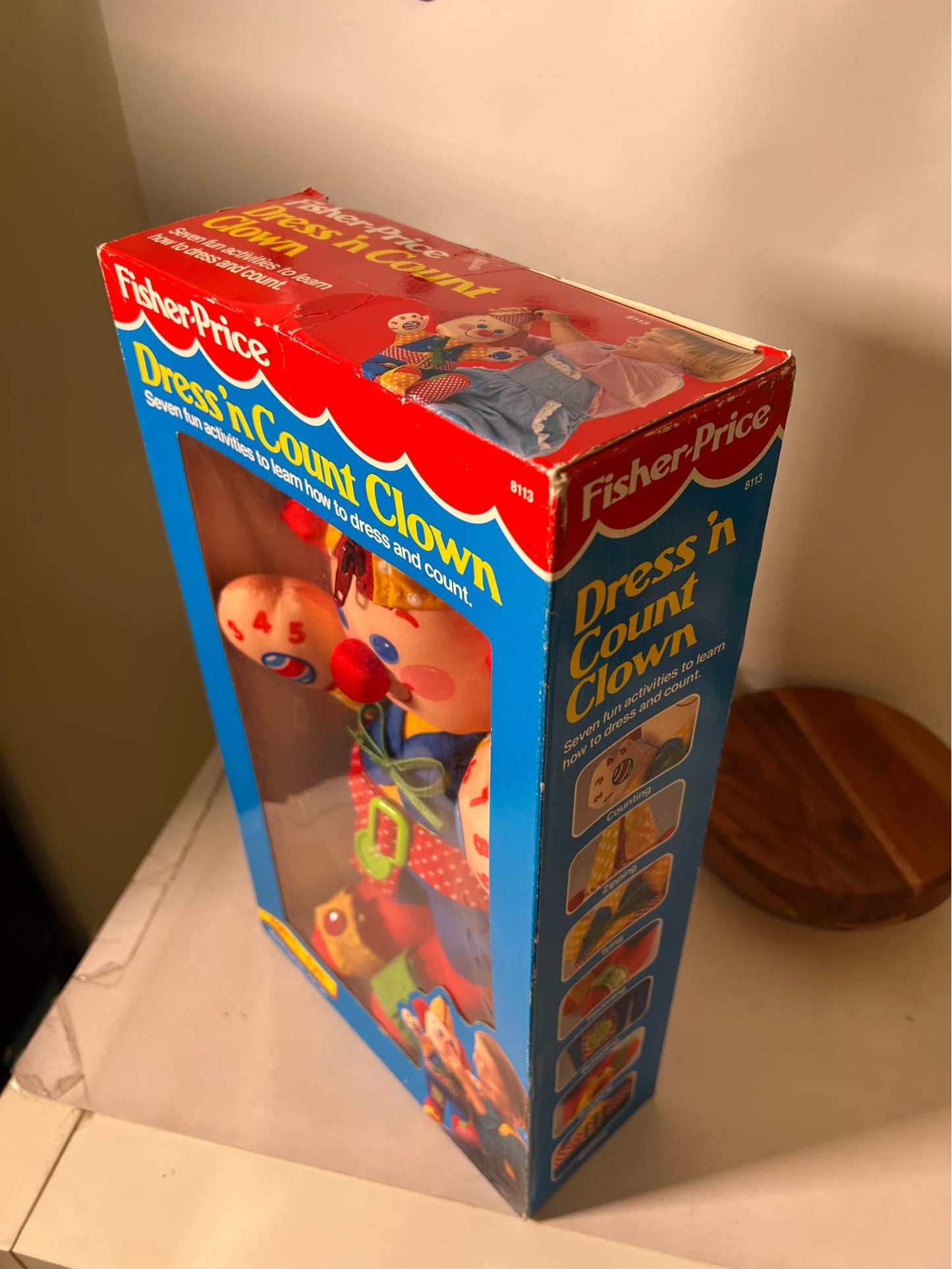 New in Box Fisher Price Dress & Count Clown #8113