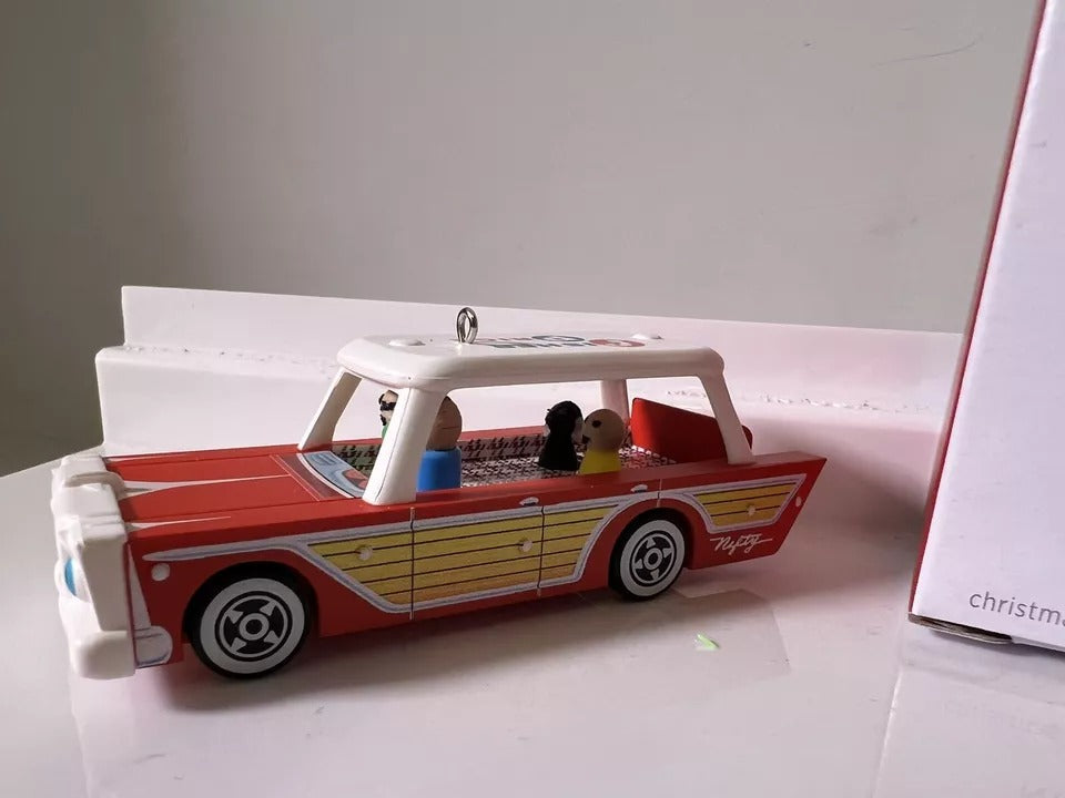 Fisher Price Nifty Station Wagon Ornament - Mini Family