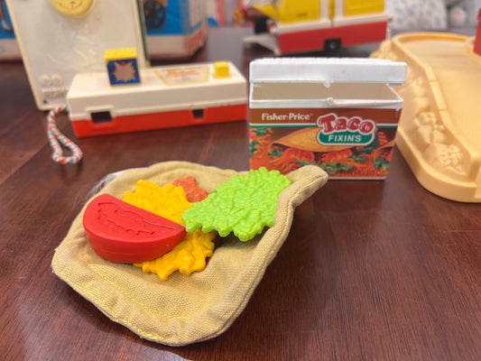 Vintage Fisher Price Fun w Food - Taco Lot