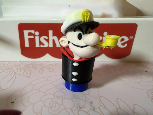 Custom Popeye Figure in Little People Scale