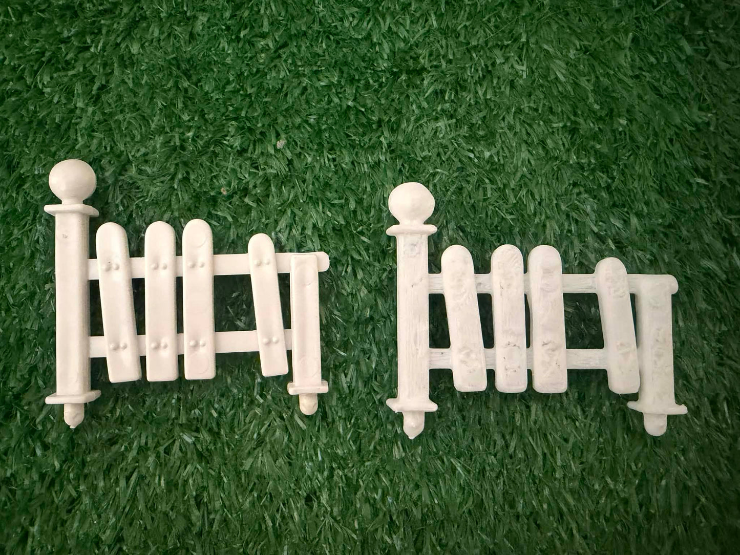 Vintage Weebles Haunted House REPLACEMENT Front White Fence Accessory