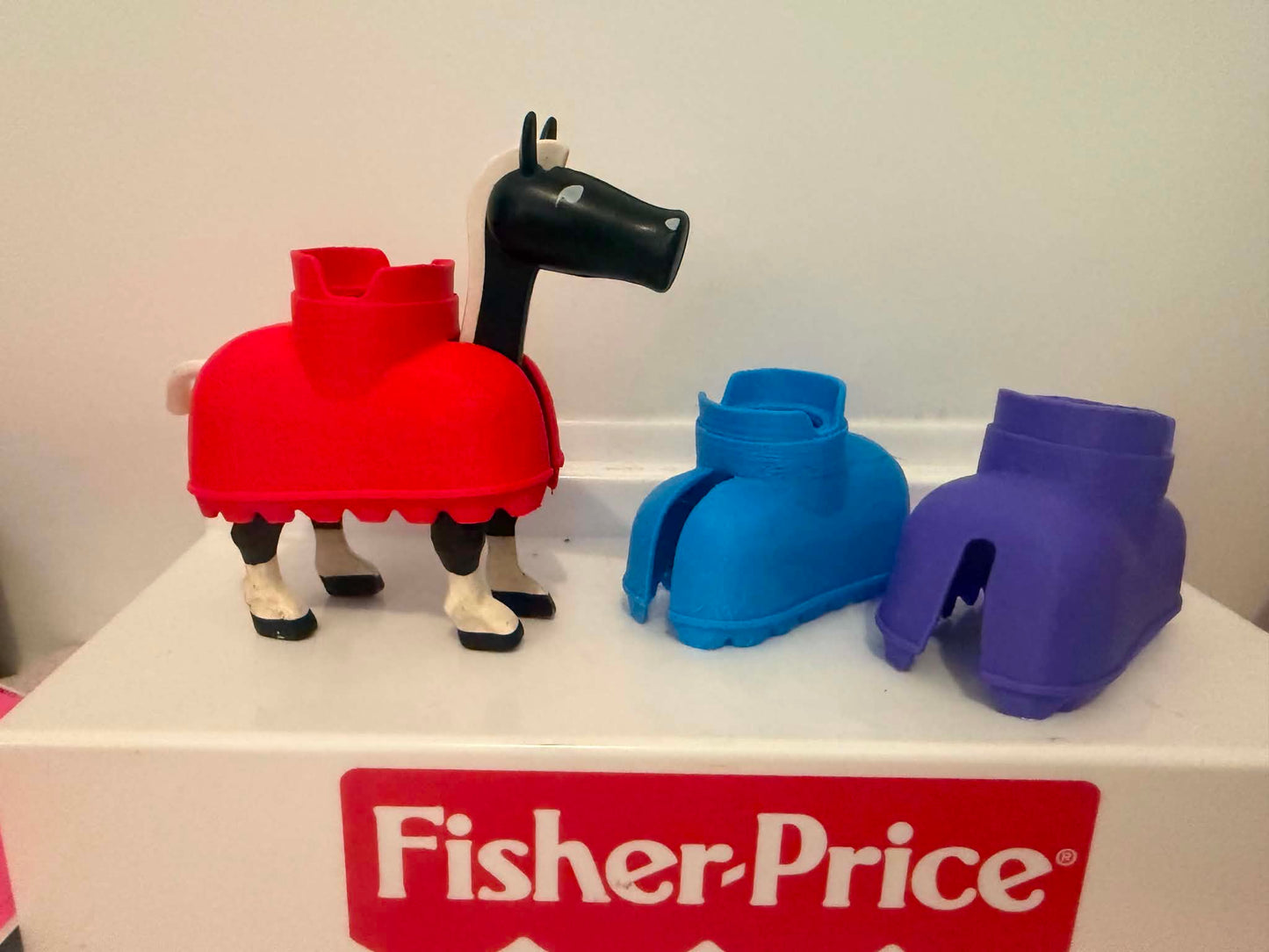 Vintage Fisher Price Custom Castle Blanket Saddle