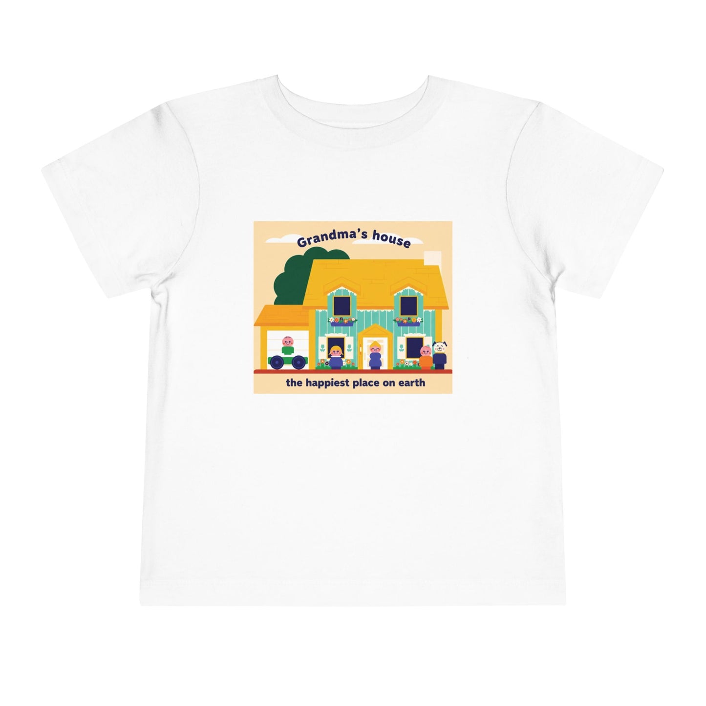 Grandma's House Toddler Tee — "Grandma's house the happiest place on earth" Cute Kids Shirt