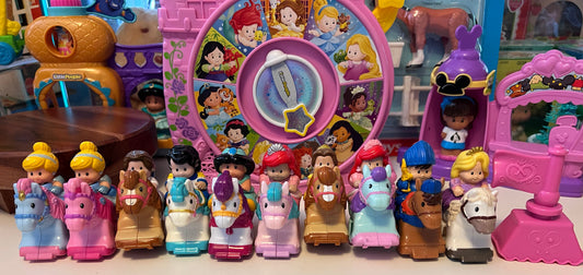 Little People horse-and-rider toy figures set, assorted princess characters