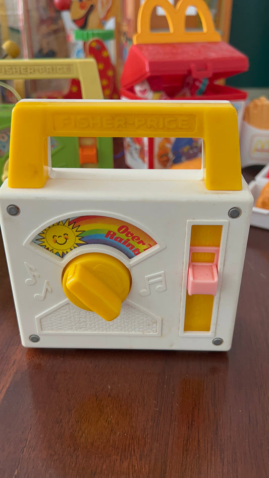 Vintage Fisher Price Music Radio Toy - Somewhere over the Rainbow