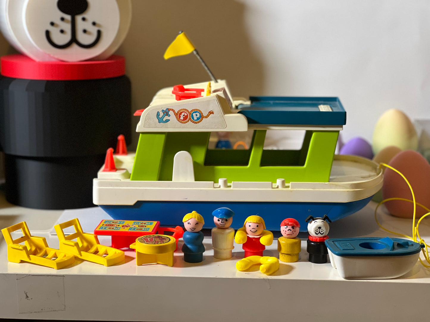 Vintage 1972 Fisher Price House Boat #985