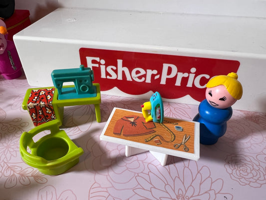 Miniature Vintage Fisher Price Musical Iron