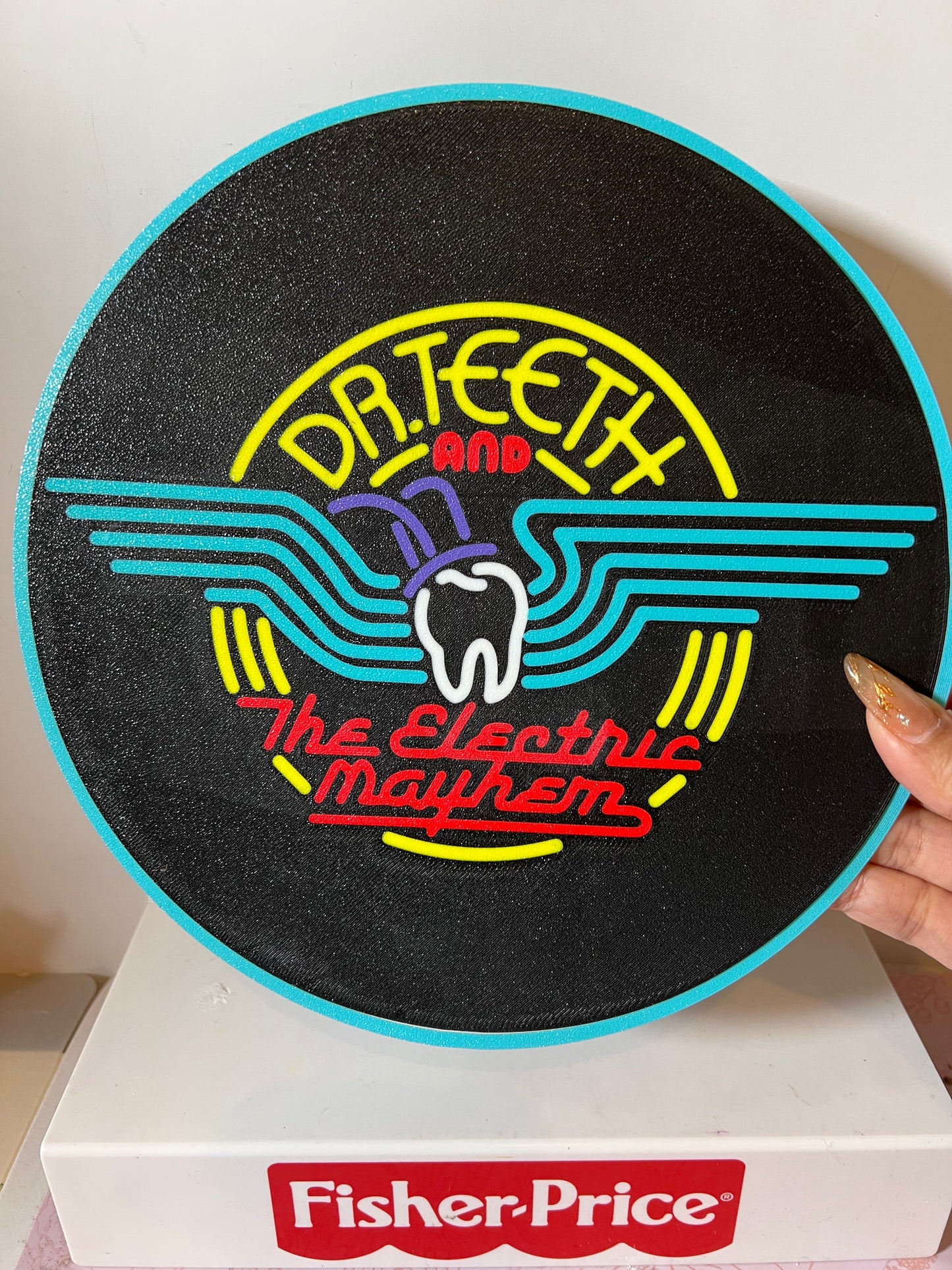 Concert Stage Backdrop - Electric Mayhem Sign