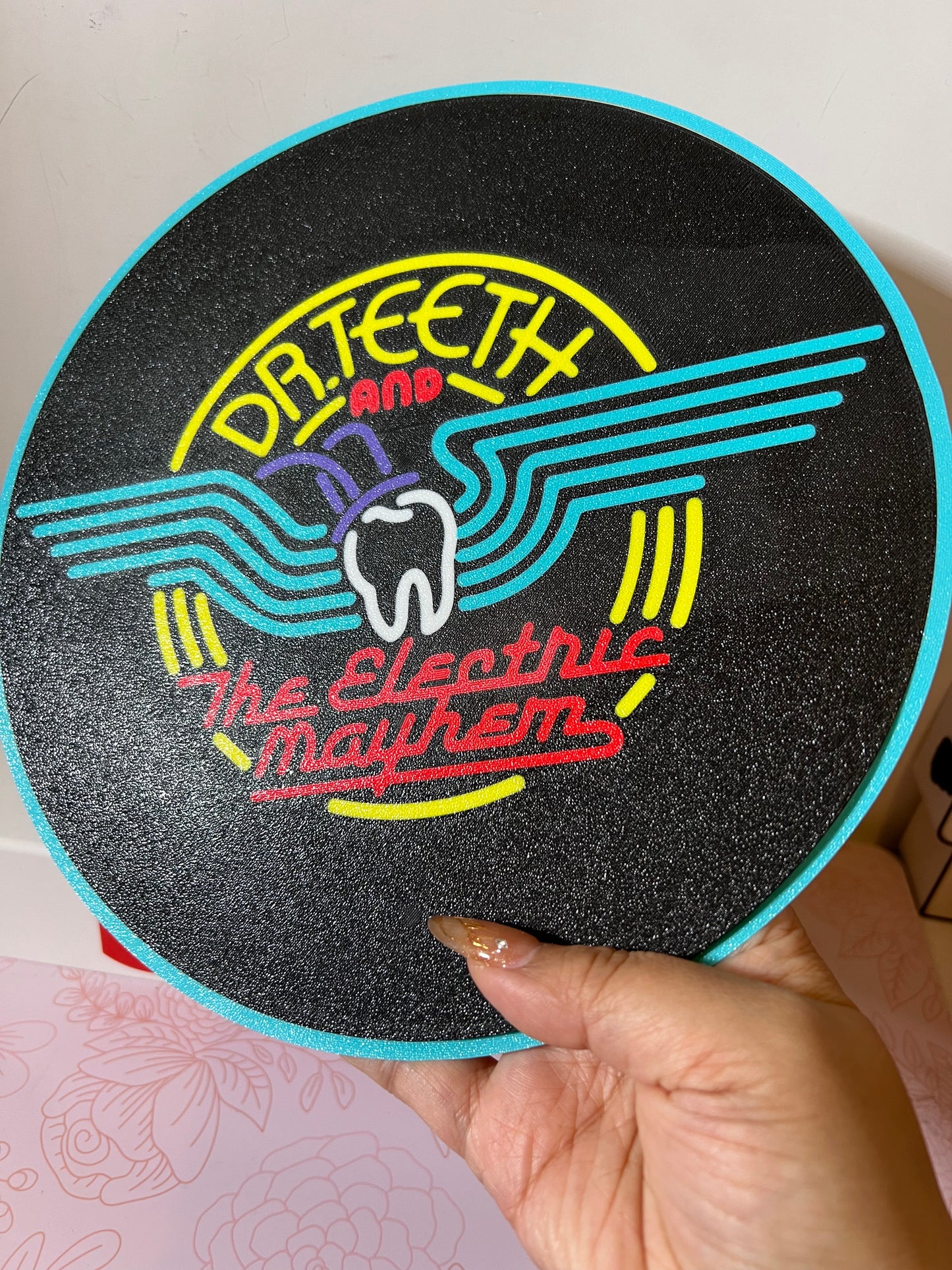 Concert Stage Backdrop - Electric Mayhem Sign