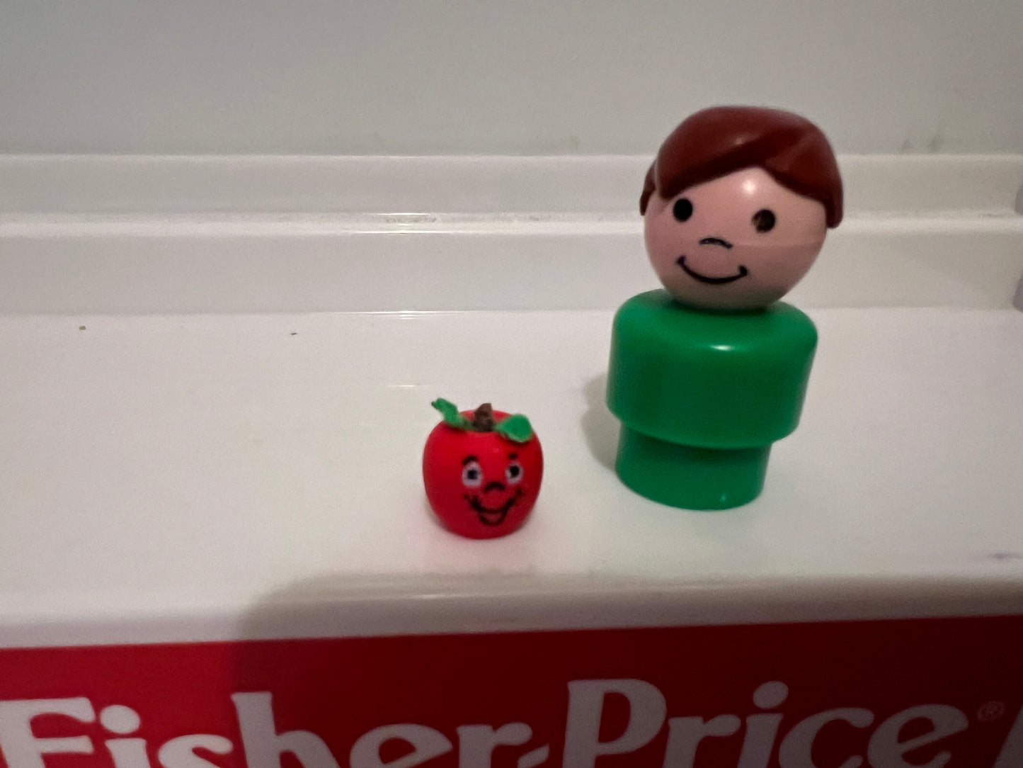 Custom Miniature Vintage Fisher Price Happy Apple