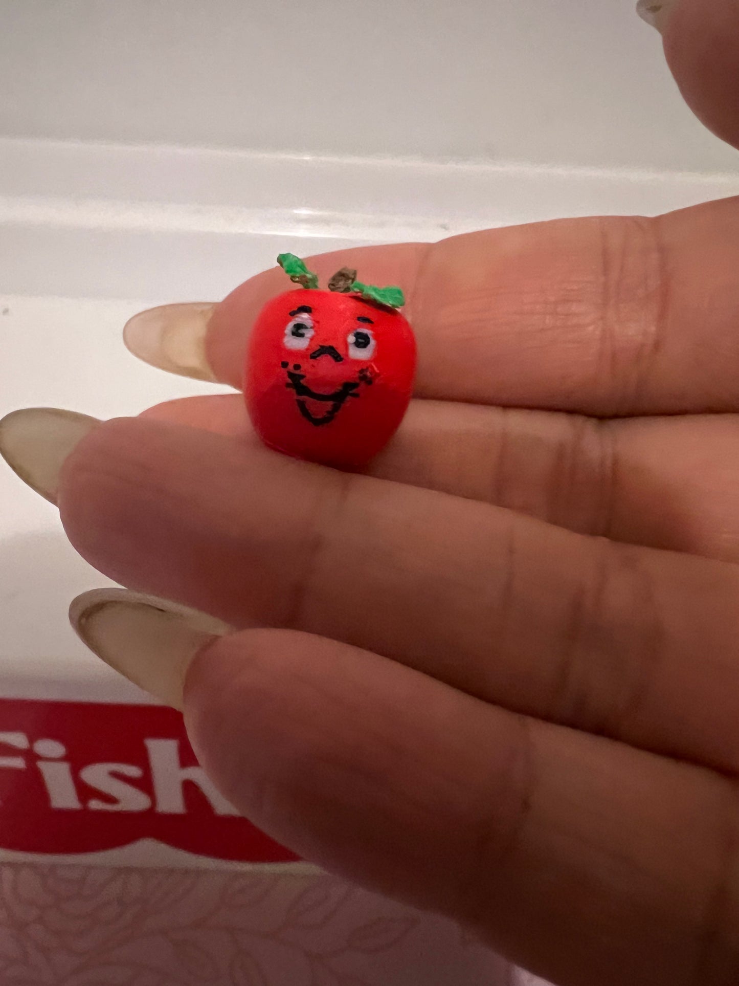 Custom Miniature Vintage Fisher Price Happy Apple