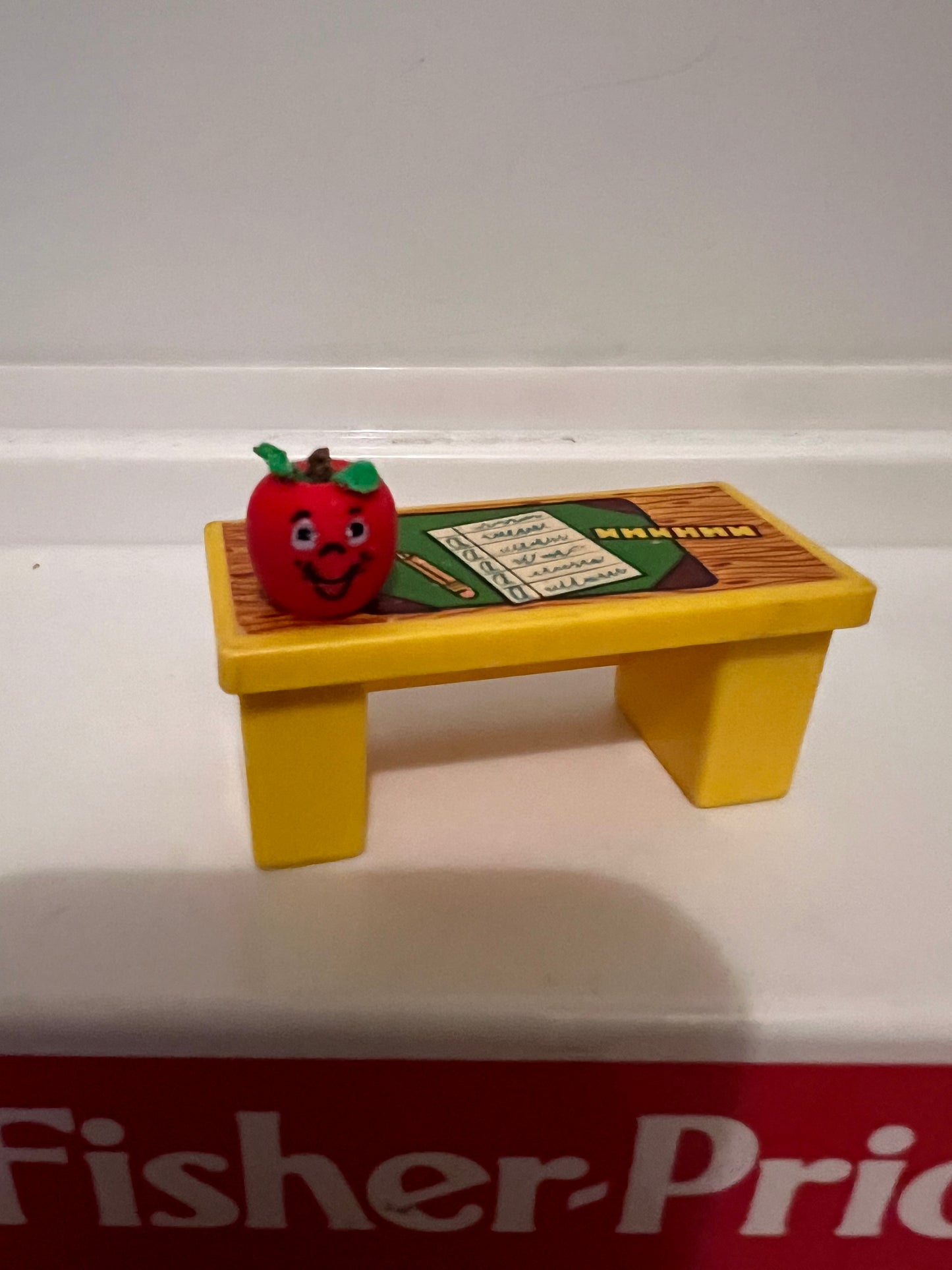 Custom Miniature Vintage Fisher Price Happy Apple