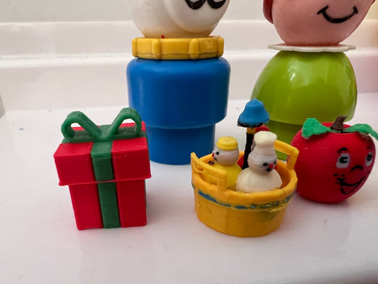 Three Men in a Tub | Vintage Little People Inspired Miniature