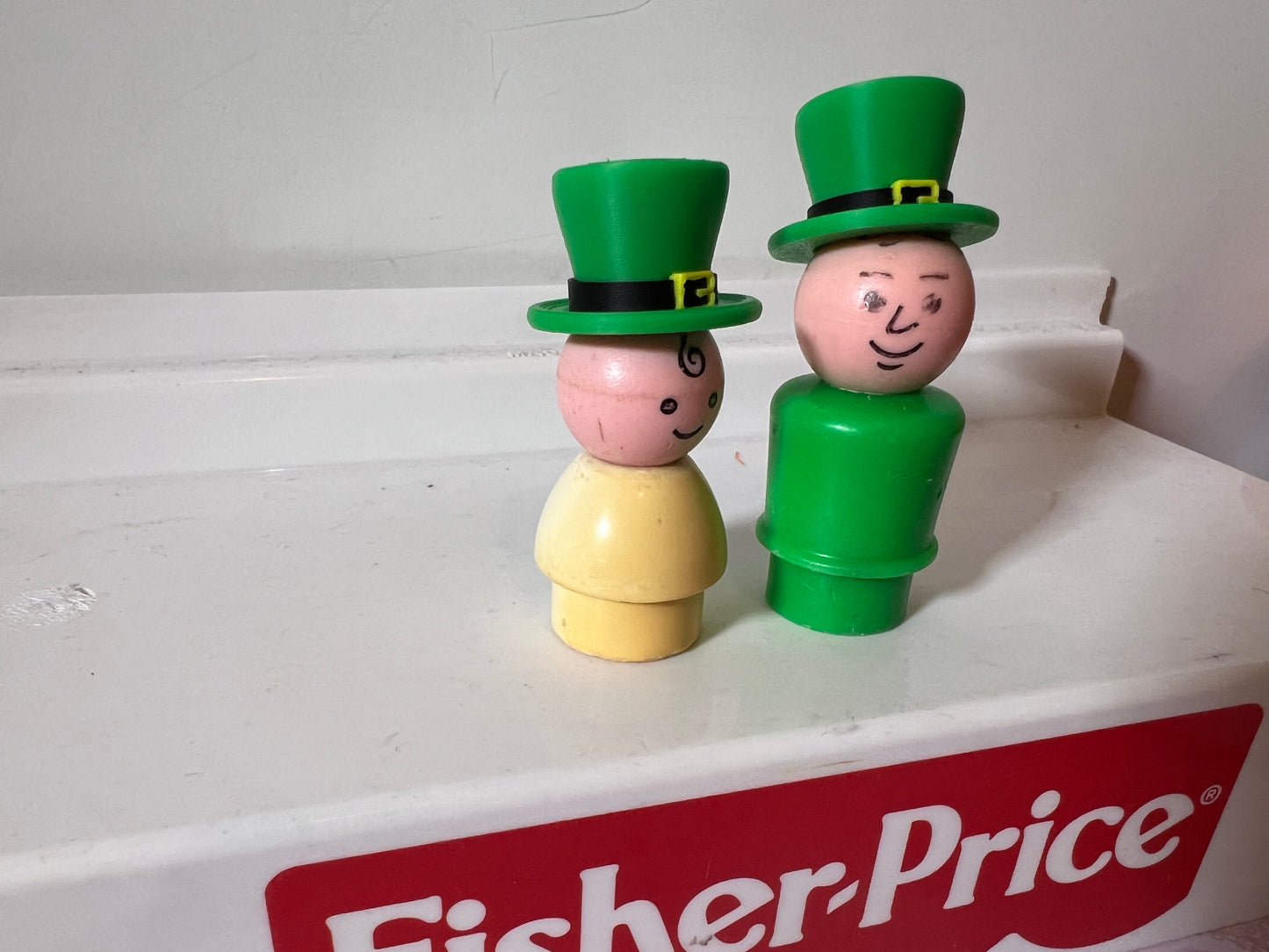Custom Accessory - Leprechaun hat for vintage Fisher Price figures