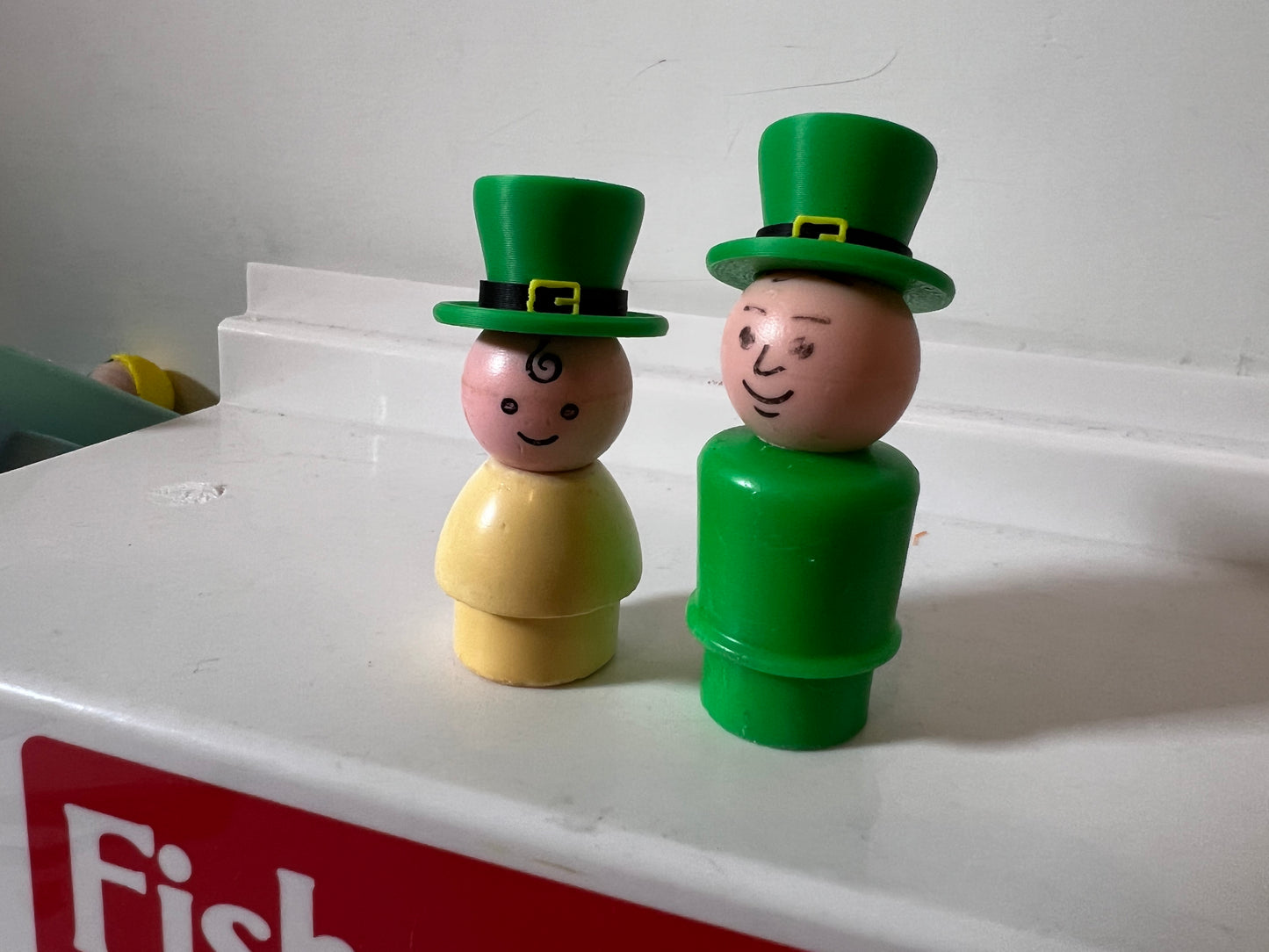 Custom Accessory - Leprechaun hat for vintage Fisher Price figures