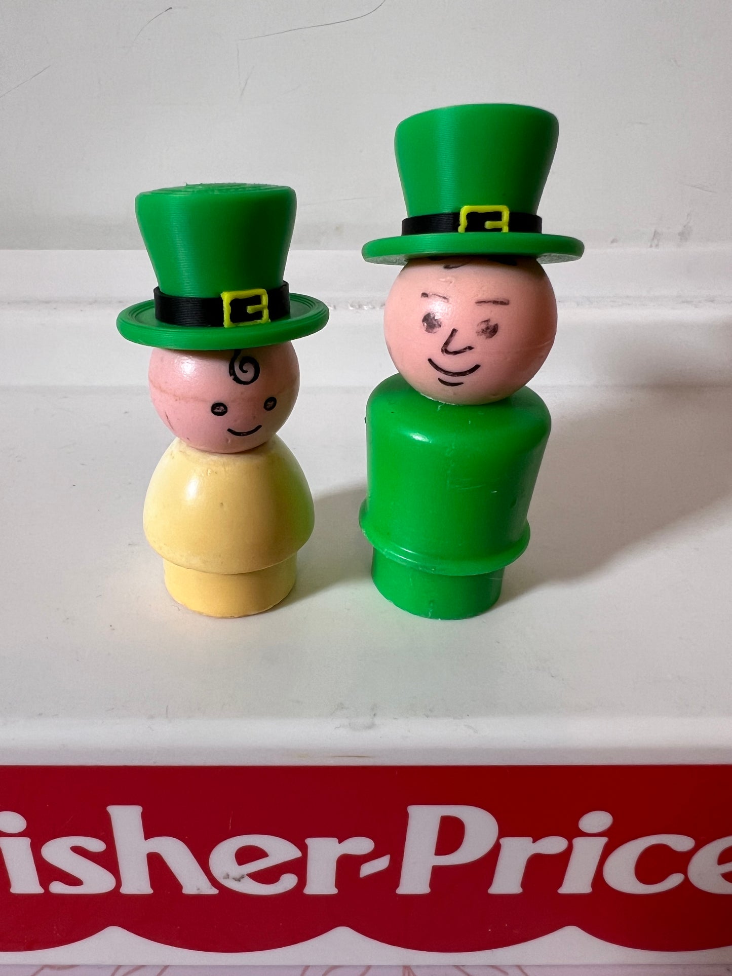 Custom Accessory - Leprechaun hat for vintage Fisher Price figures