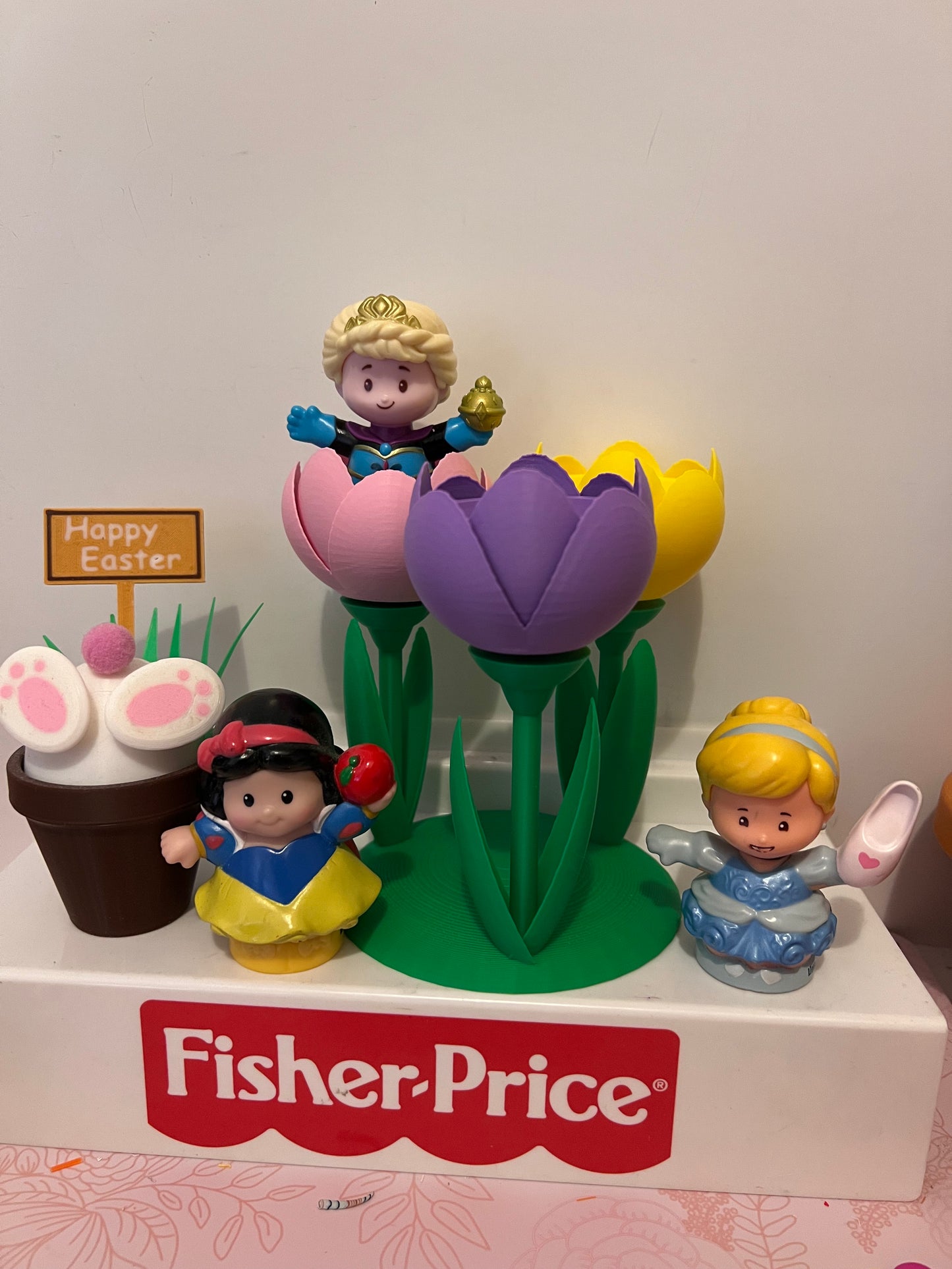 Easter Tulip Display Stand – Vintage Little People Scale