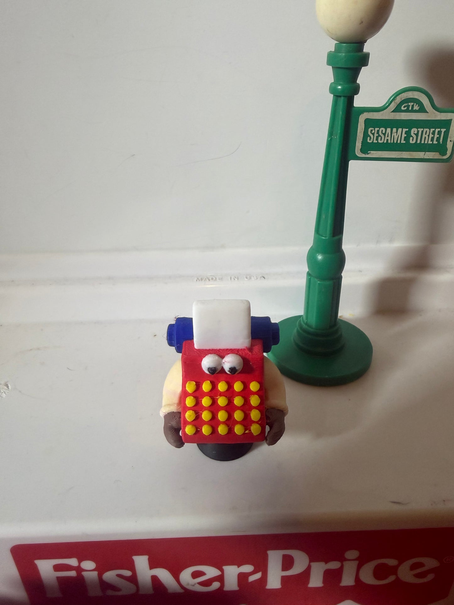 Sesame Street Typewriter Guy Figure | Little People Style Collectible