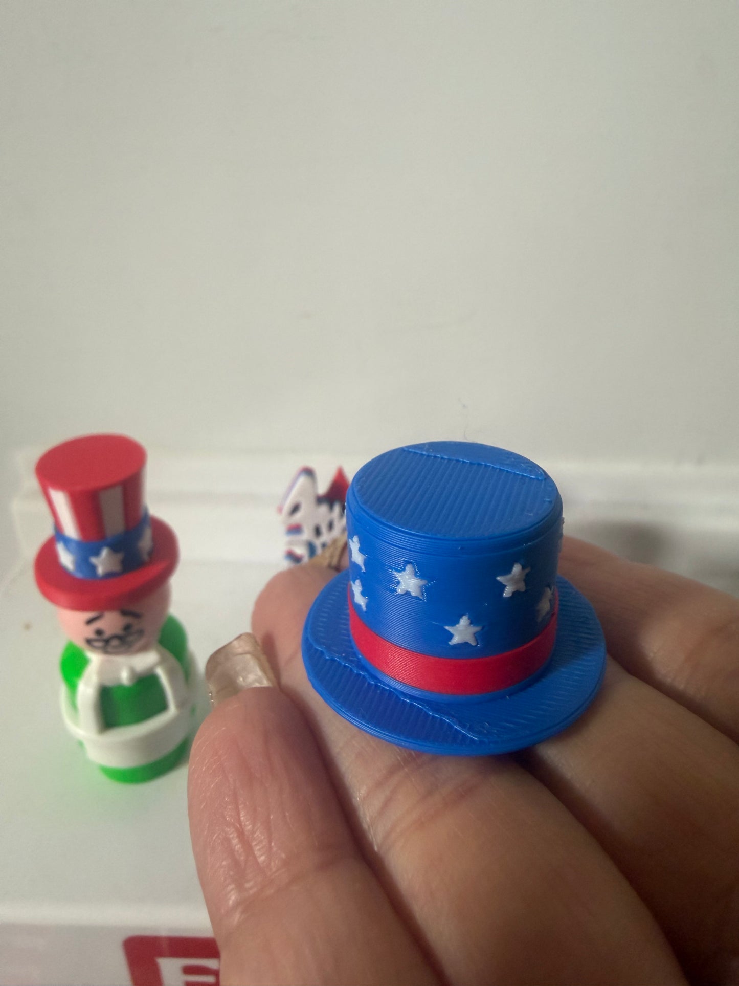 Custom Accessory - July 4th Celebration hats for vintage Fisher Price figures