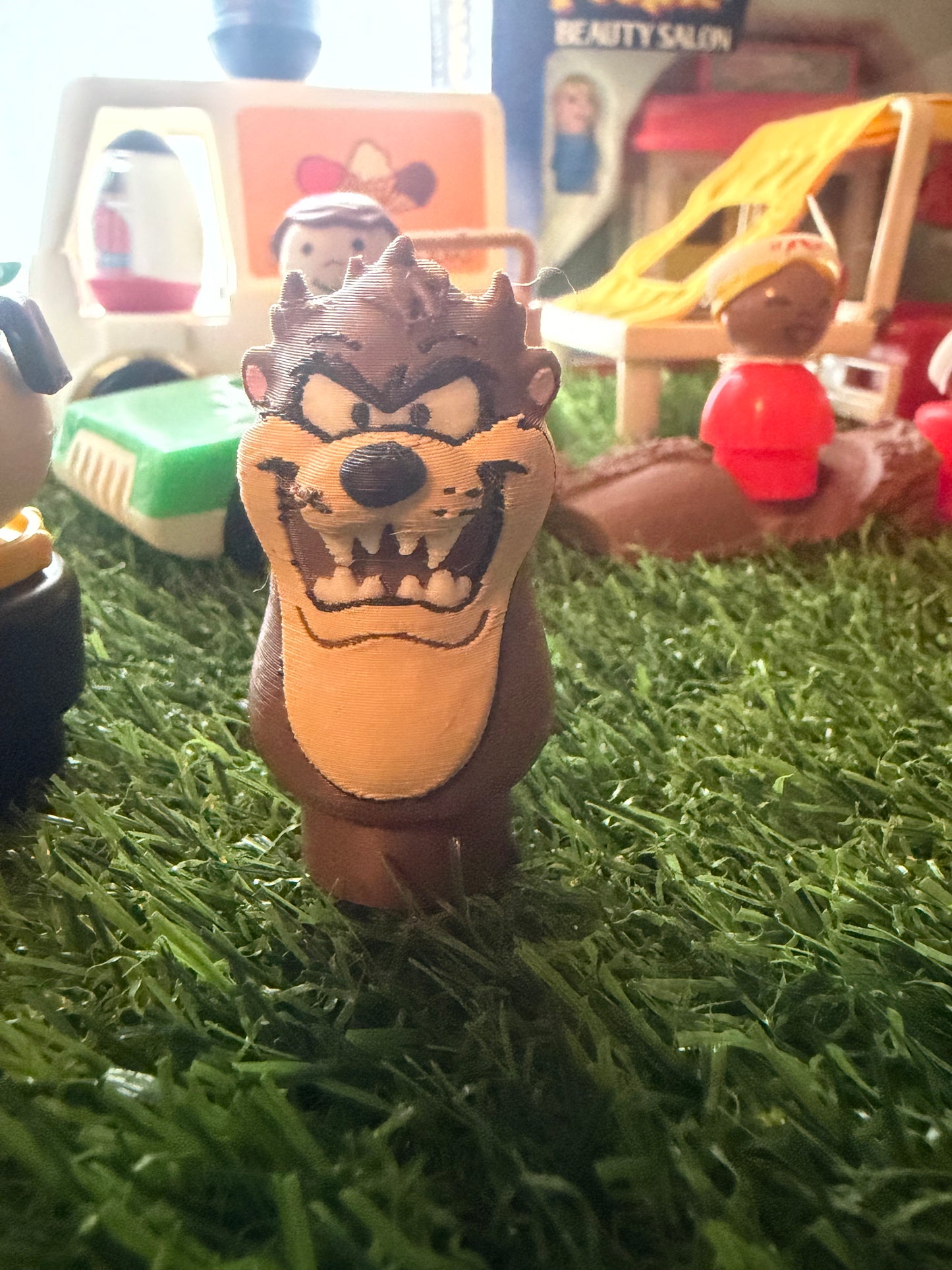 Vintage Little People Style Figure - Taz Mania