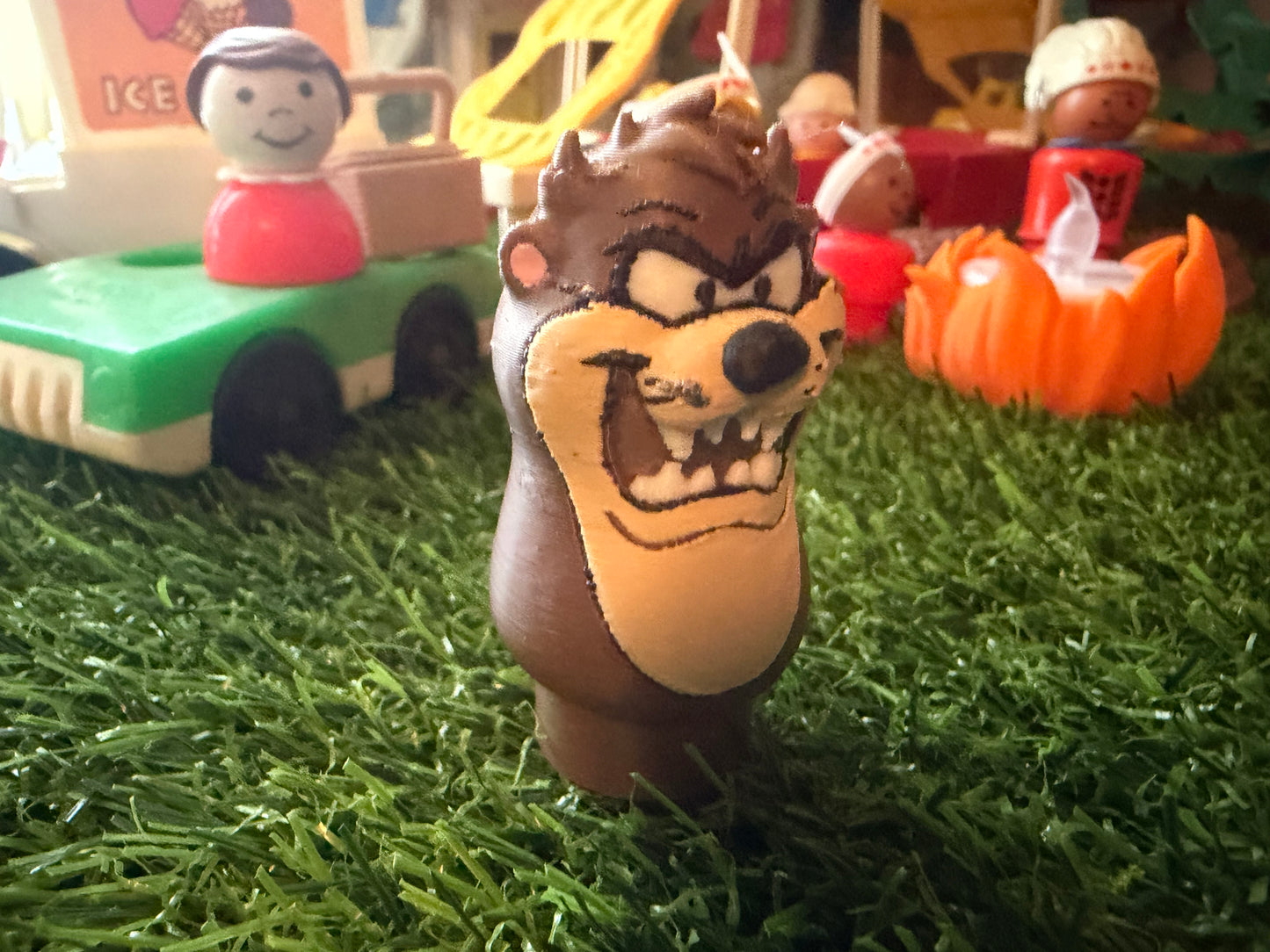 Vintage Little People Style Figure - Taz Mania